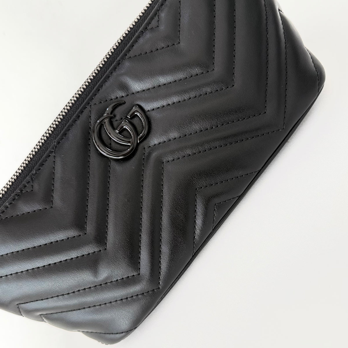 Gucci GG Marmont Pochette Shoulder Bag Matelasse Leather Small