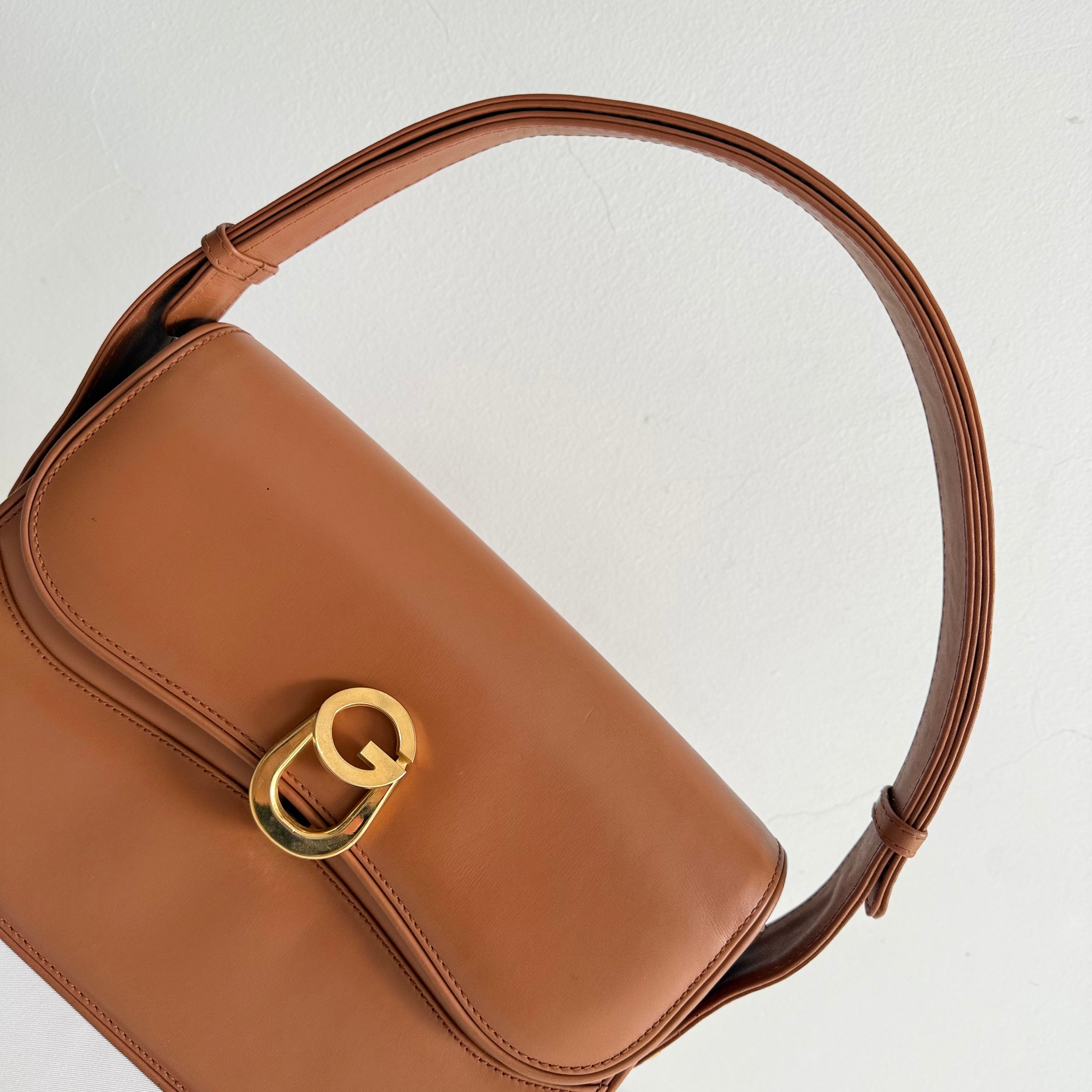 Gucci Vintage Brown Leather Bag