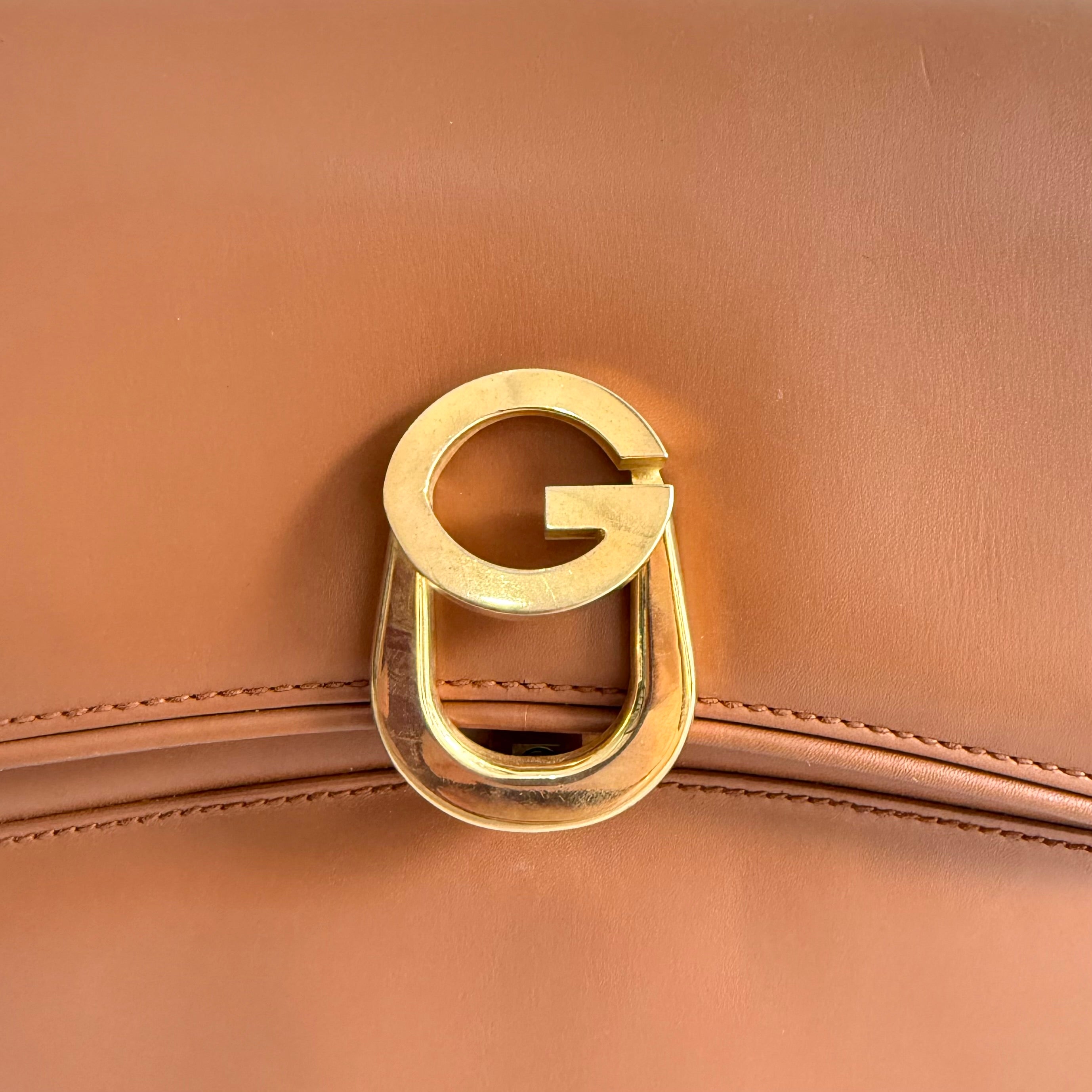 Gucci Vintage Brown Leather Bag