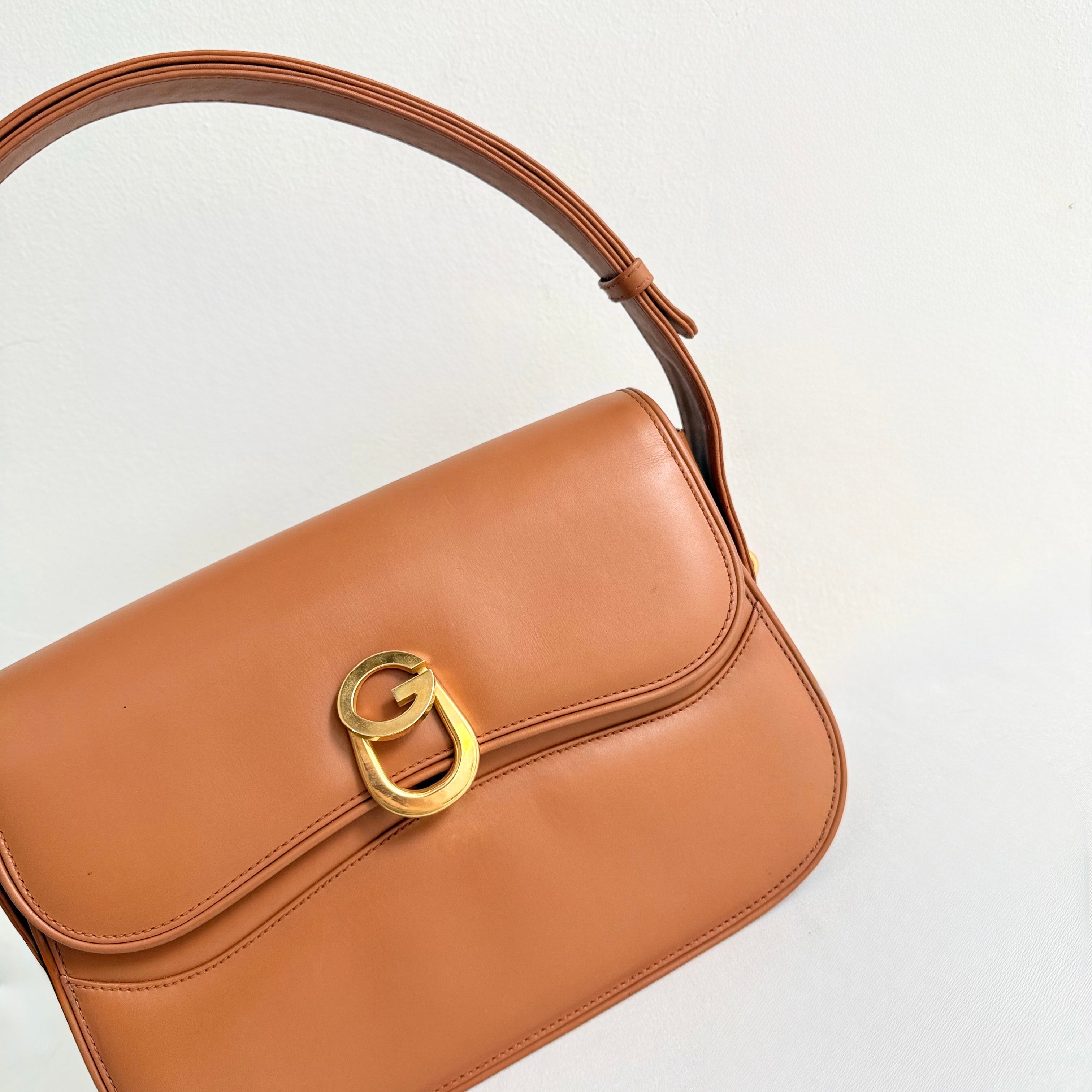 Gucci Vintage Brown Leather Bag