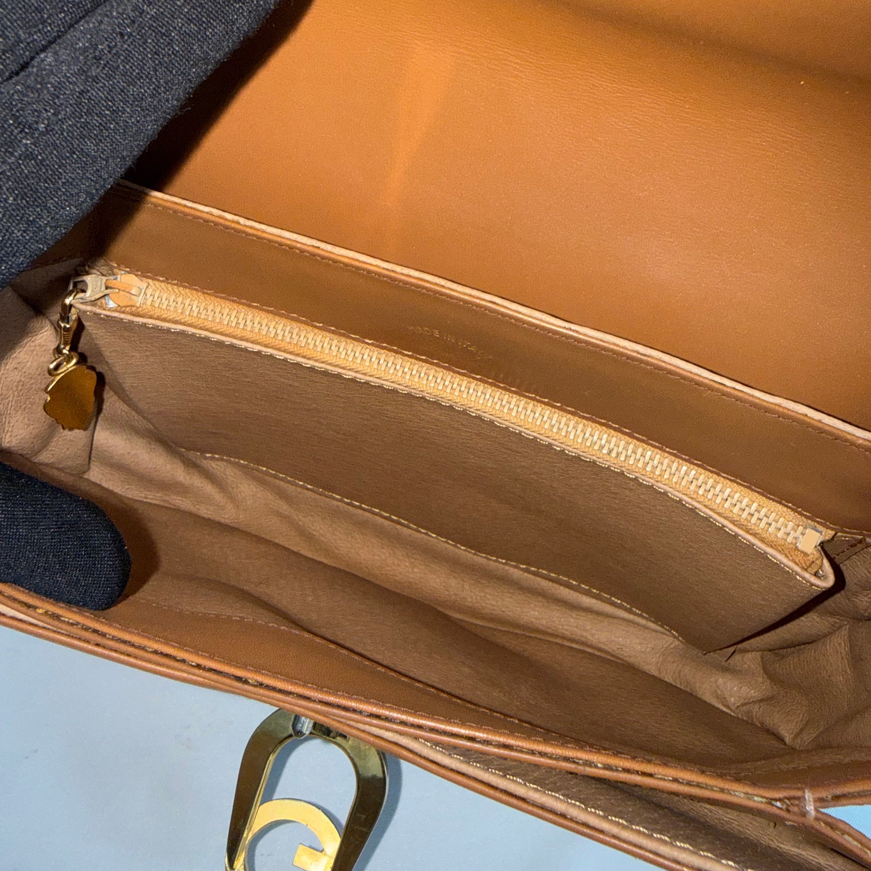 Gucci Vintage Brown Leather Bag