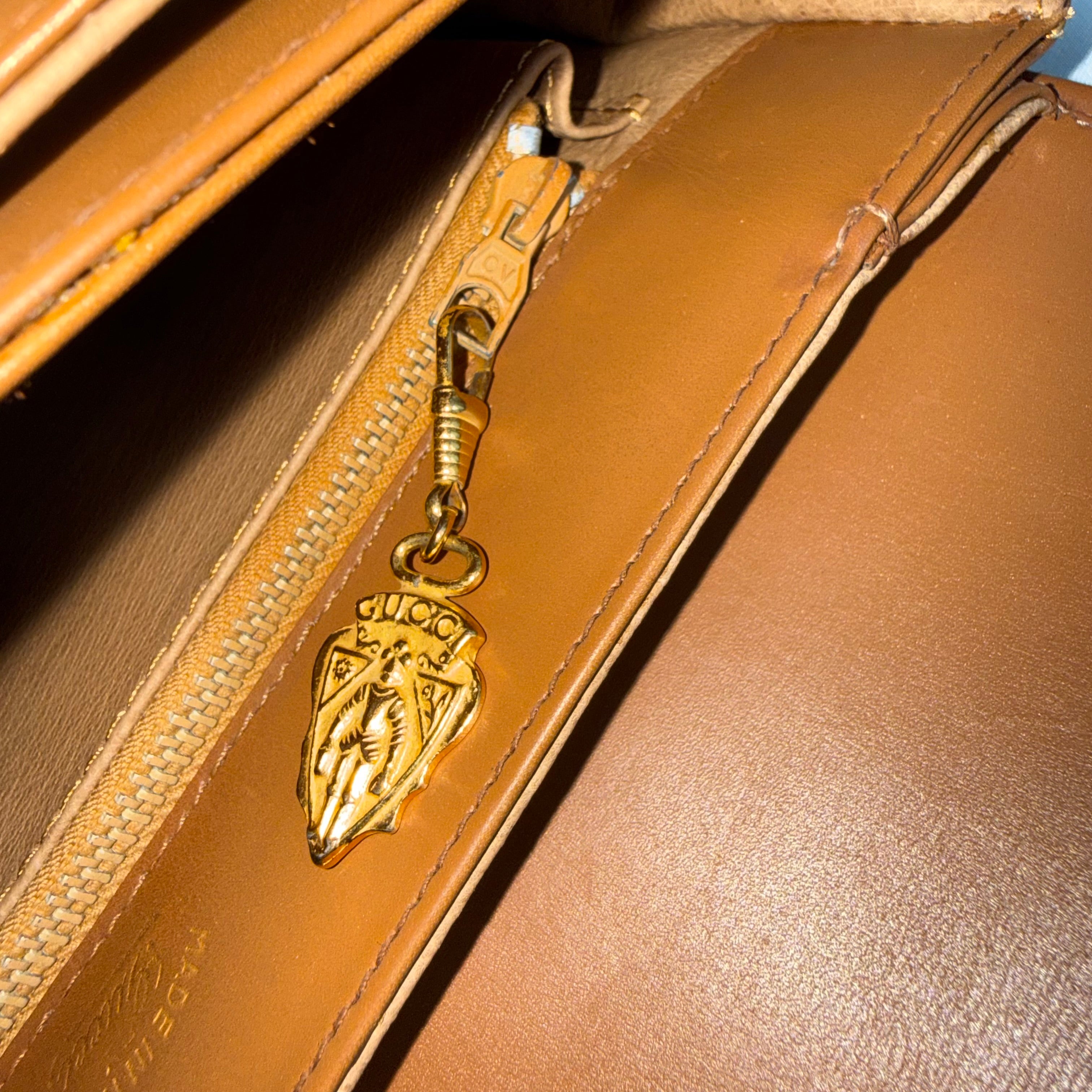 Gucci Vintage Brown Leather Bag
