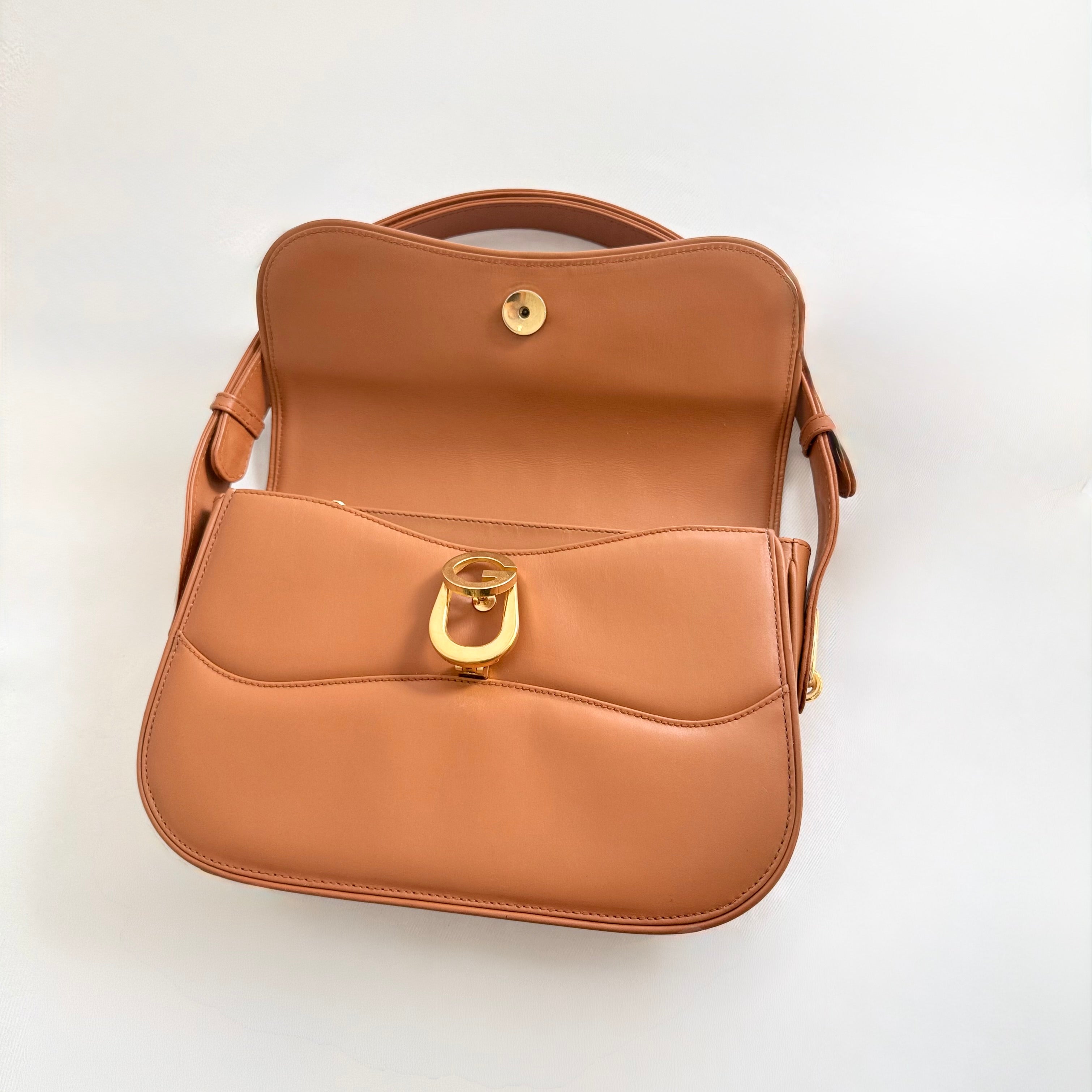 Gucci Vintage Brown Leather Bag