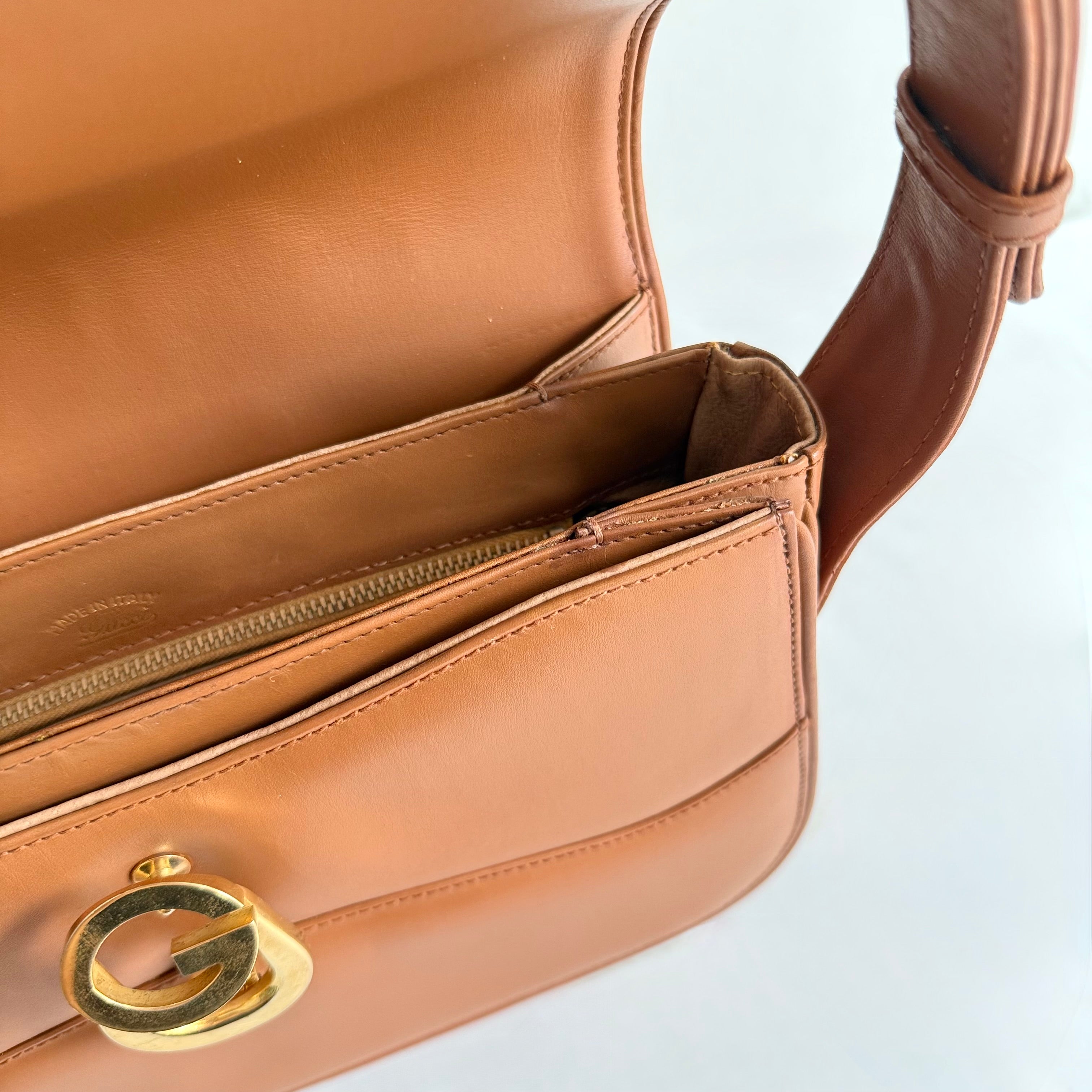 Gucci Vintage Brown Leather Bag