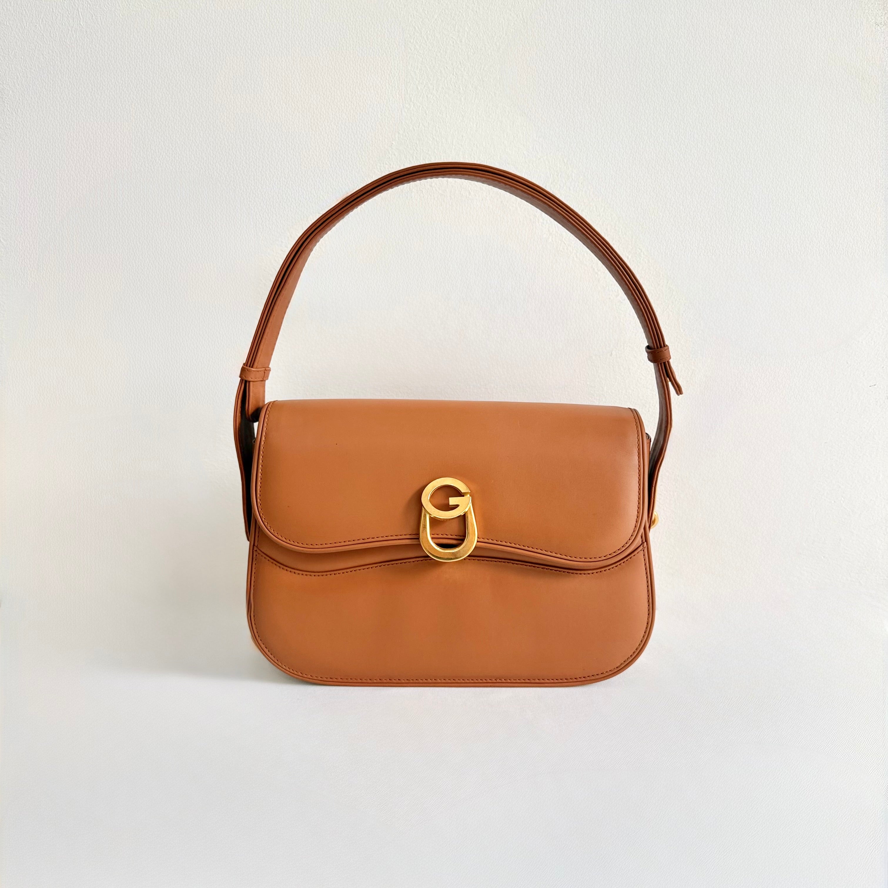 Gucci Vintage Brown Leather Bag