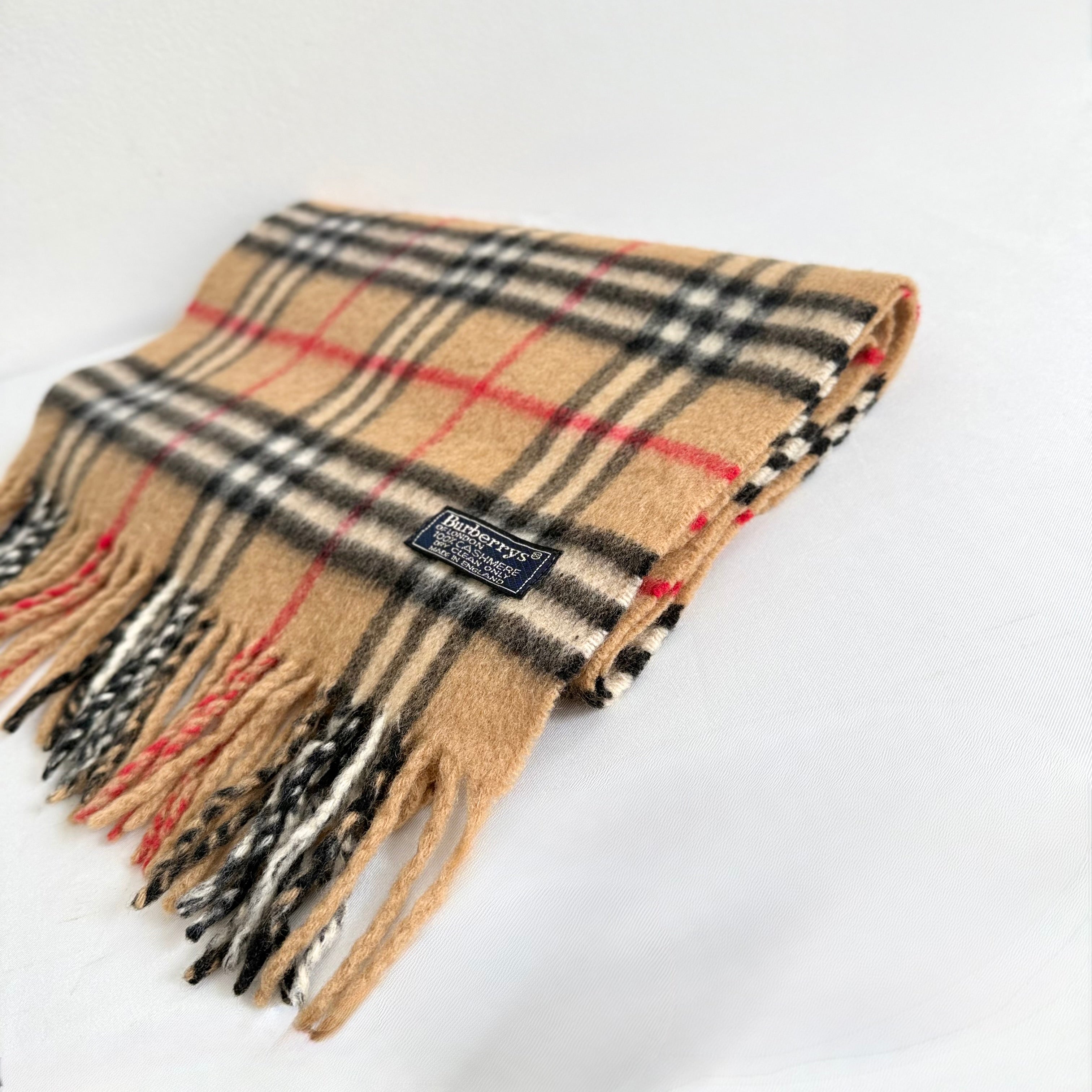 Burberry Check Cashmere Scarf