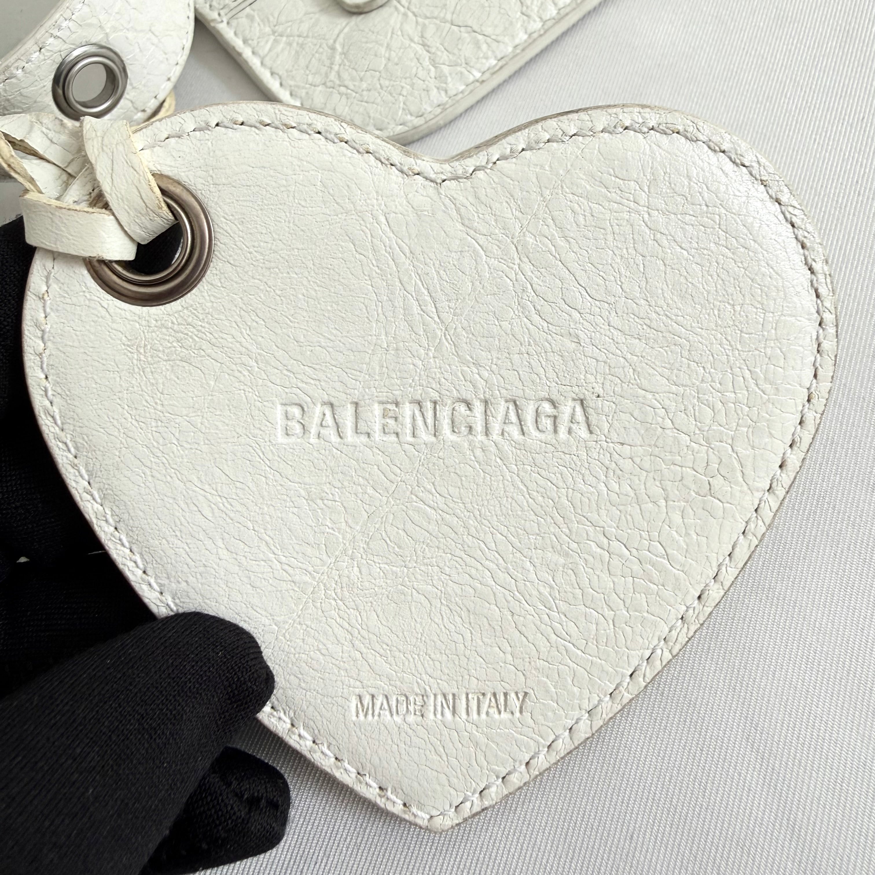 Balenciaga Cagole Shoulder Bag Xs in White