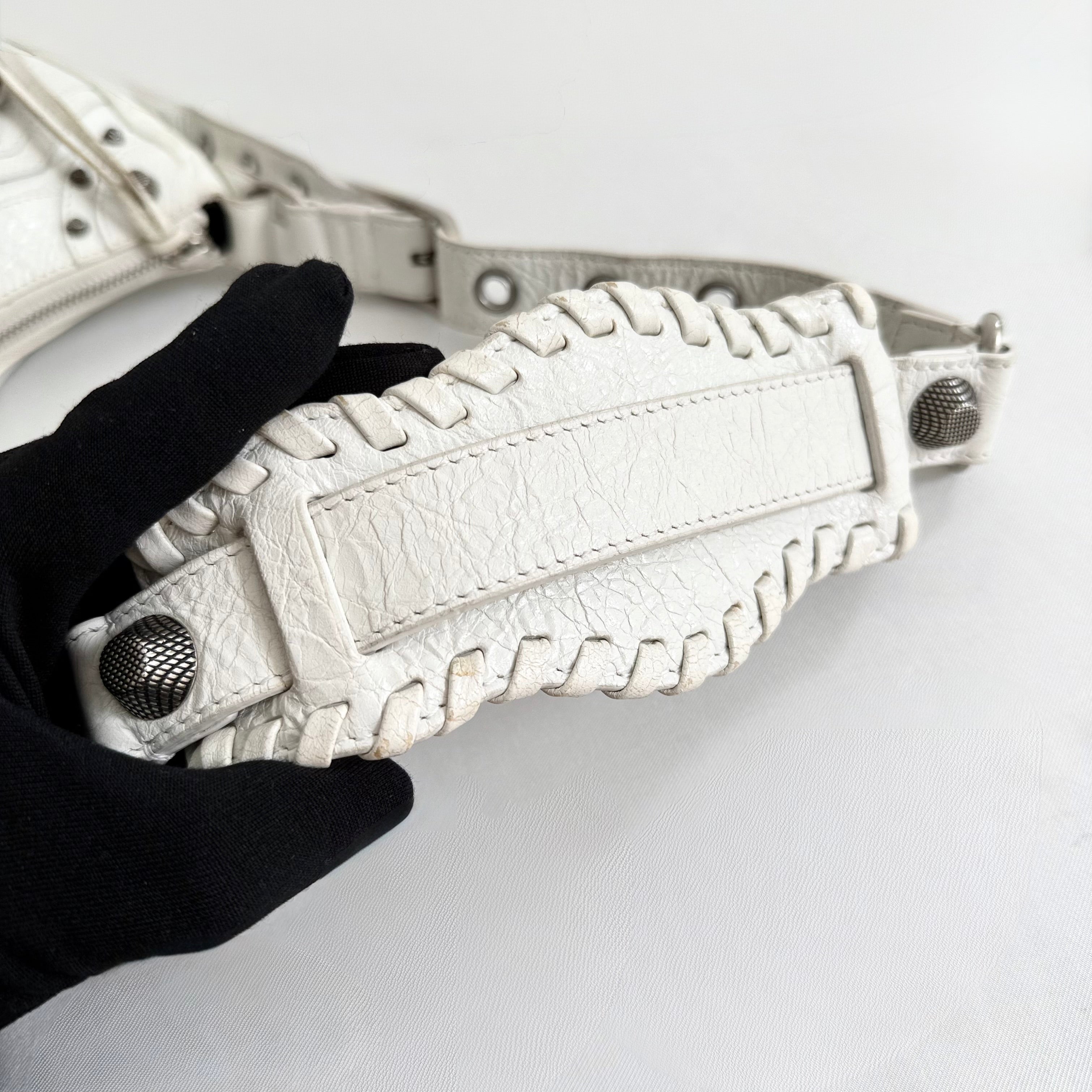 Balenciaga Cagole Shoulder Bag Xs in White