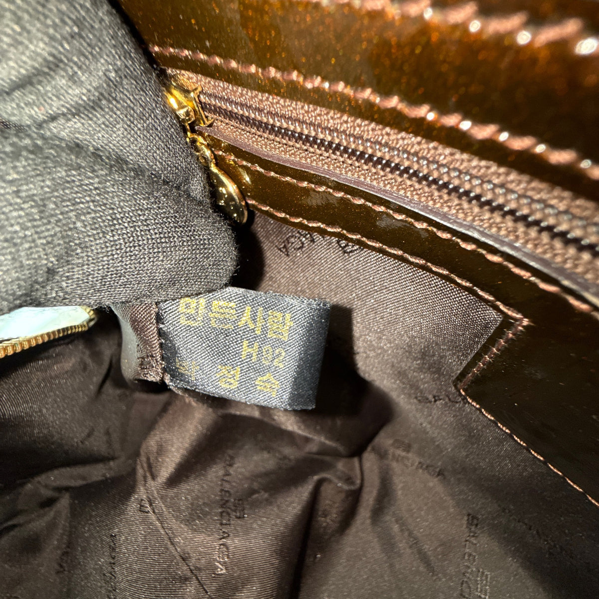 Balenciaga brown monogram top-handle bag