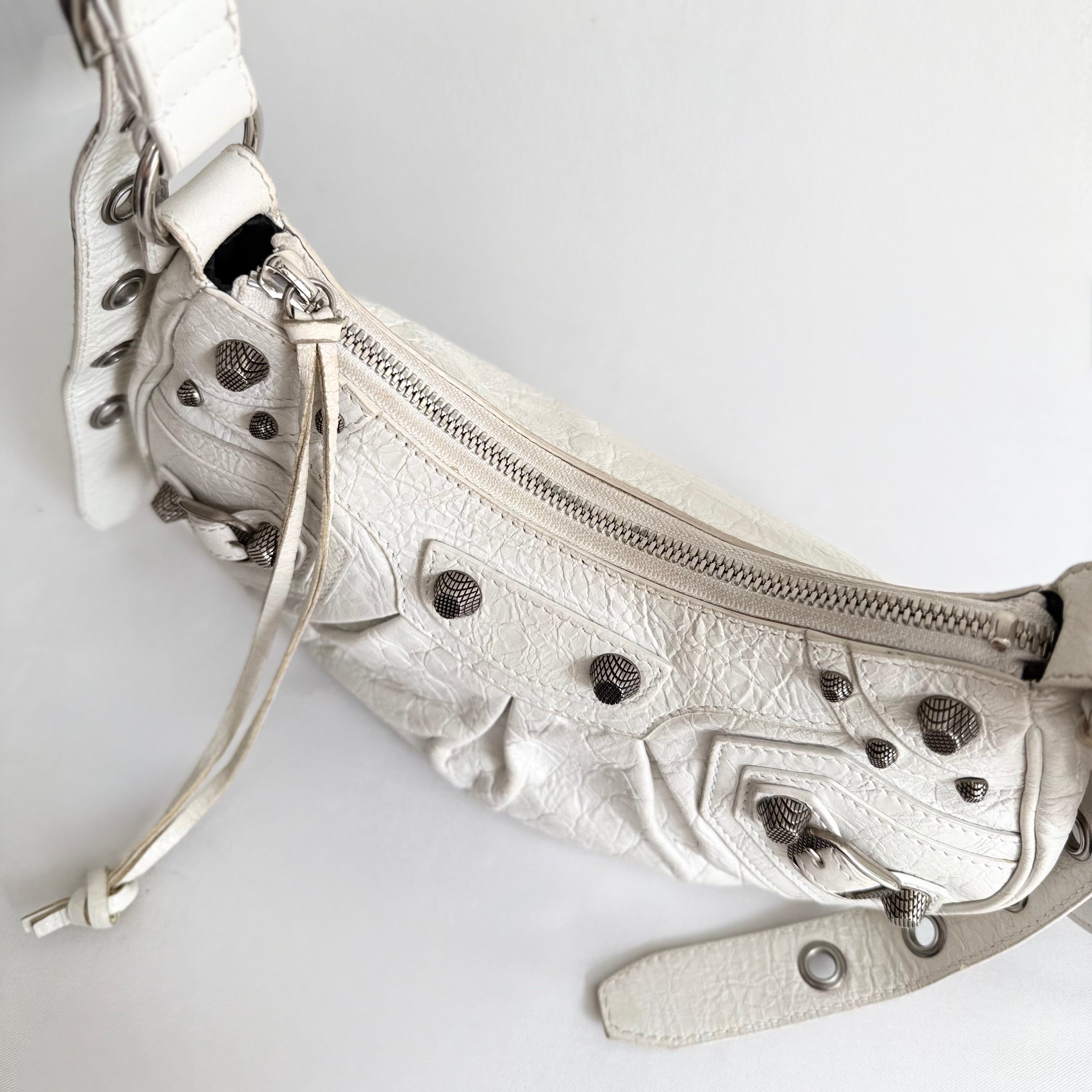 Balenciaga Cagole Shoulder Bag Xs in White