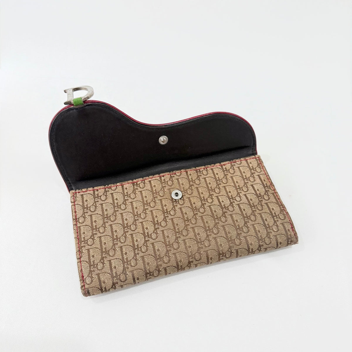 Christian Dior Rasta Print Saddle Wallet