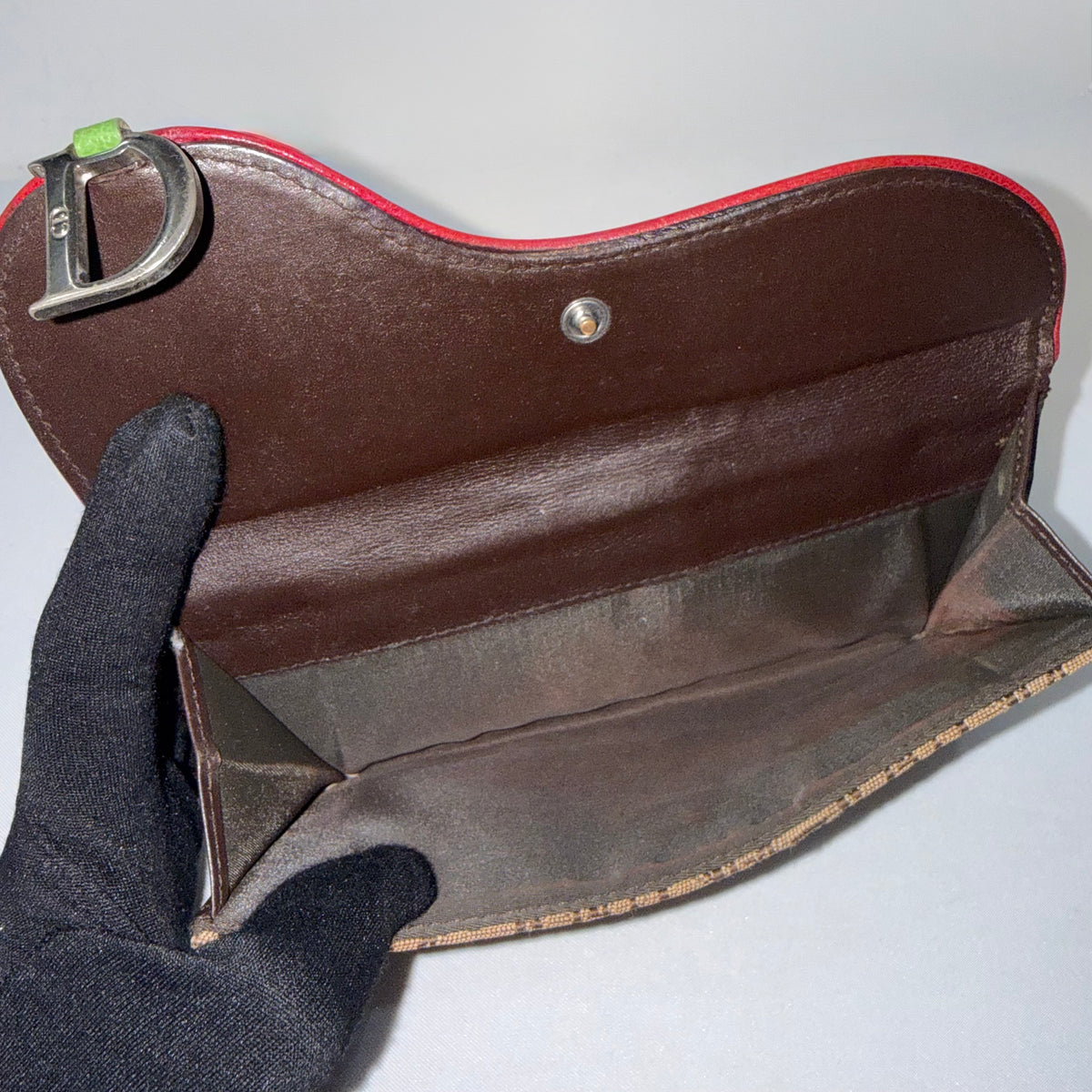 Christian Dior Rasta Print Saddle Wallet
