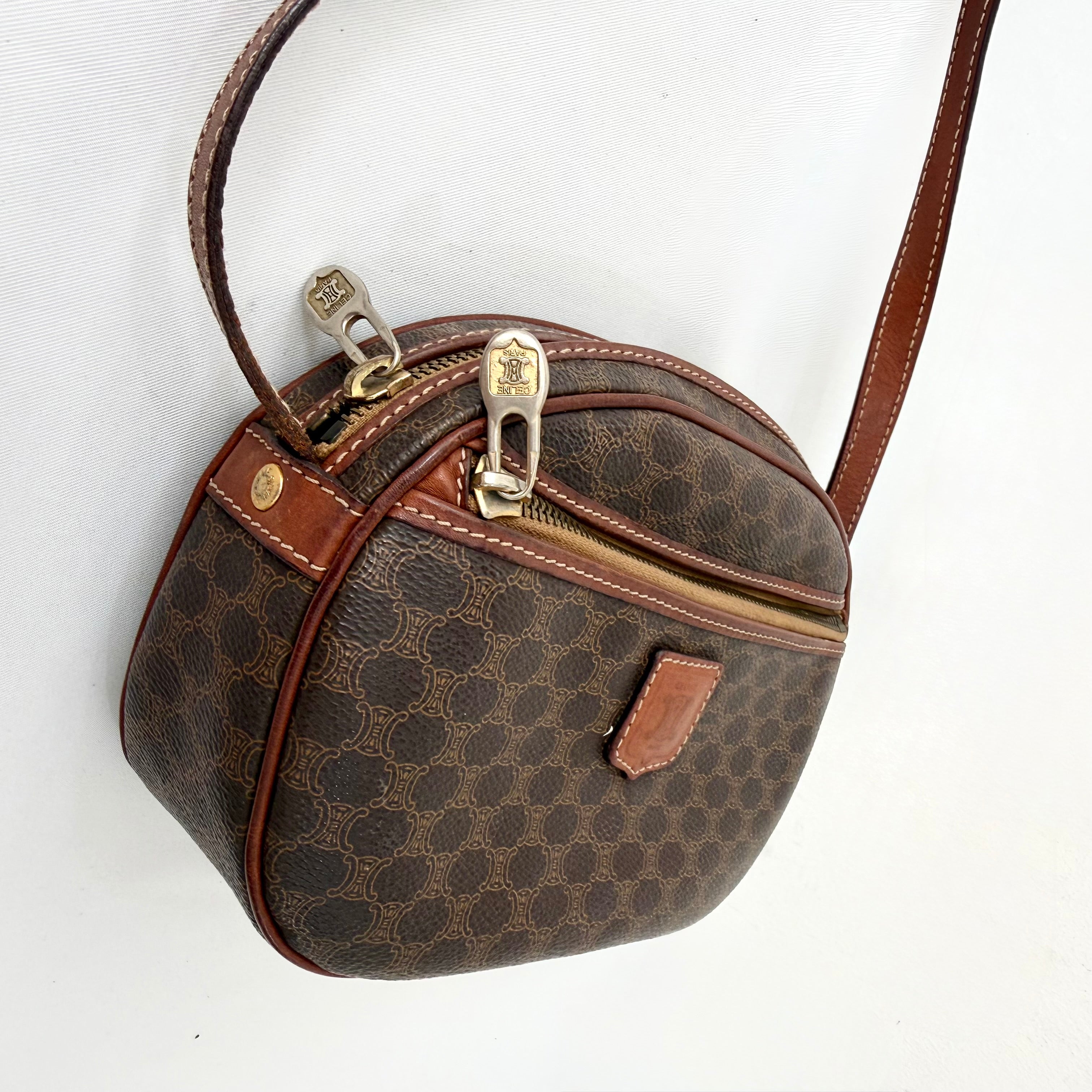 Celine Vintage Triomphe Monogram Crossbody