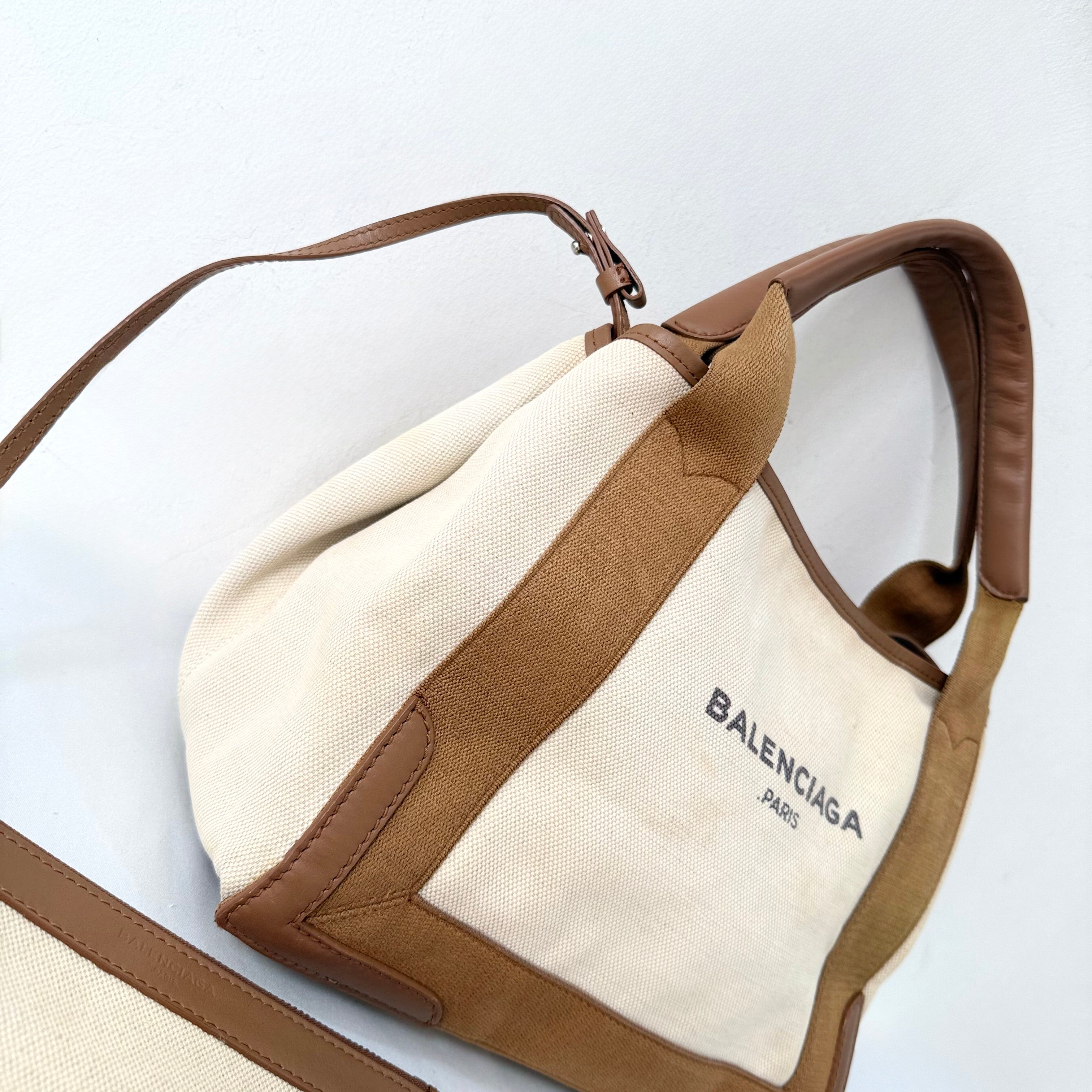 Balenciaga Cabas in Brown / Beige Tote Bag