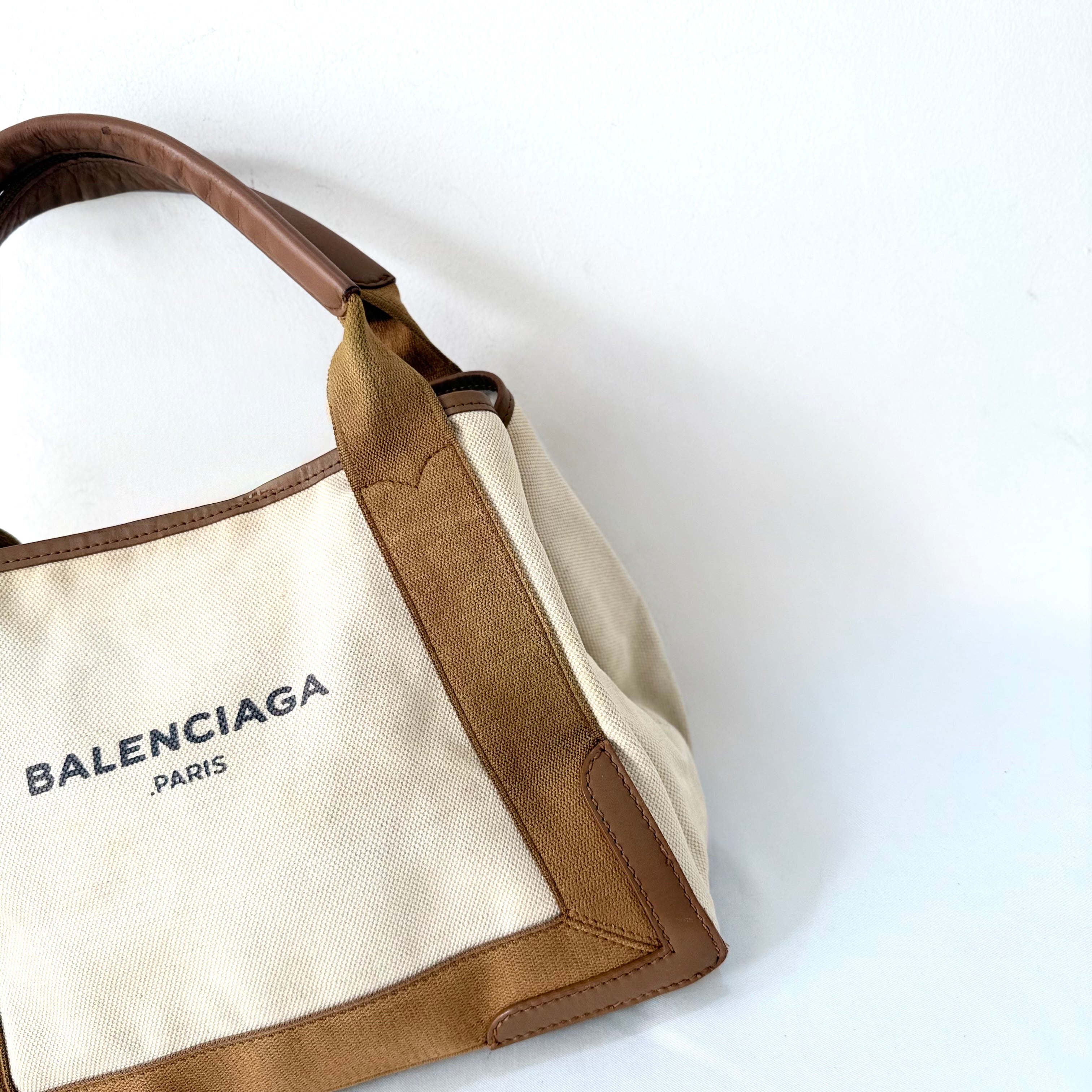 Balenciaga Cabas in Brown / Beige Tote Bag
