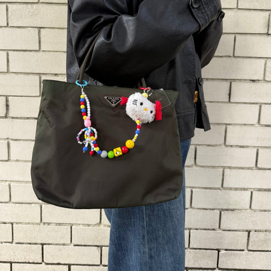 PRADA Tessuto Nylon Green Bag