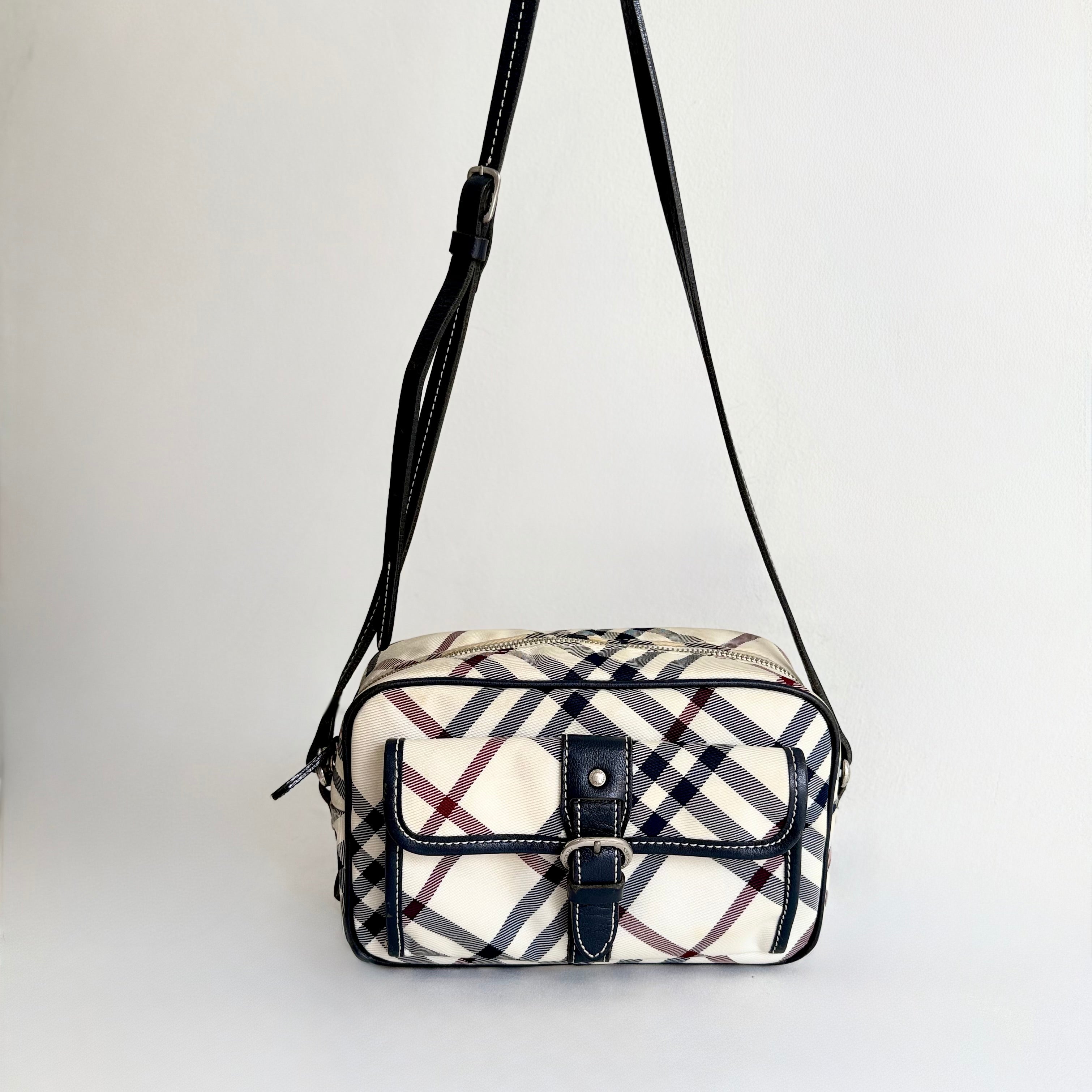 Burberry Blue Label Nova Check Crossbody Bag