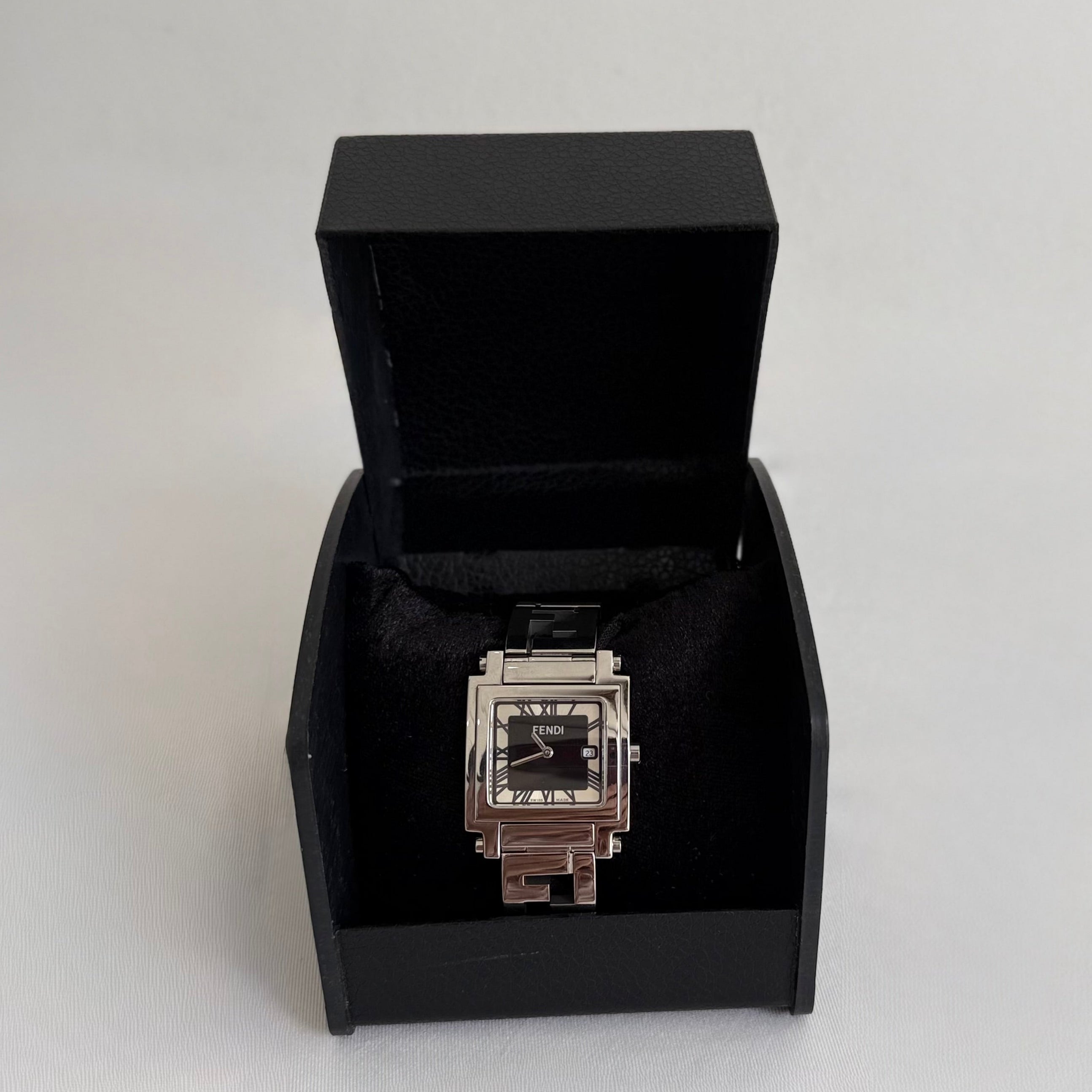 Fendi Stainless Steel Quadro Watch