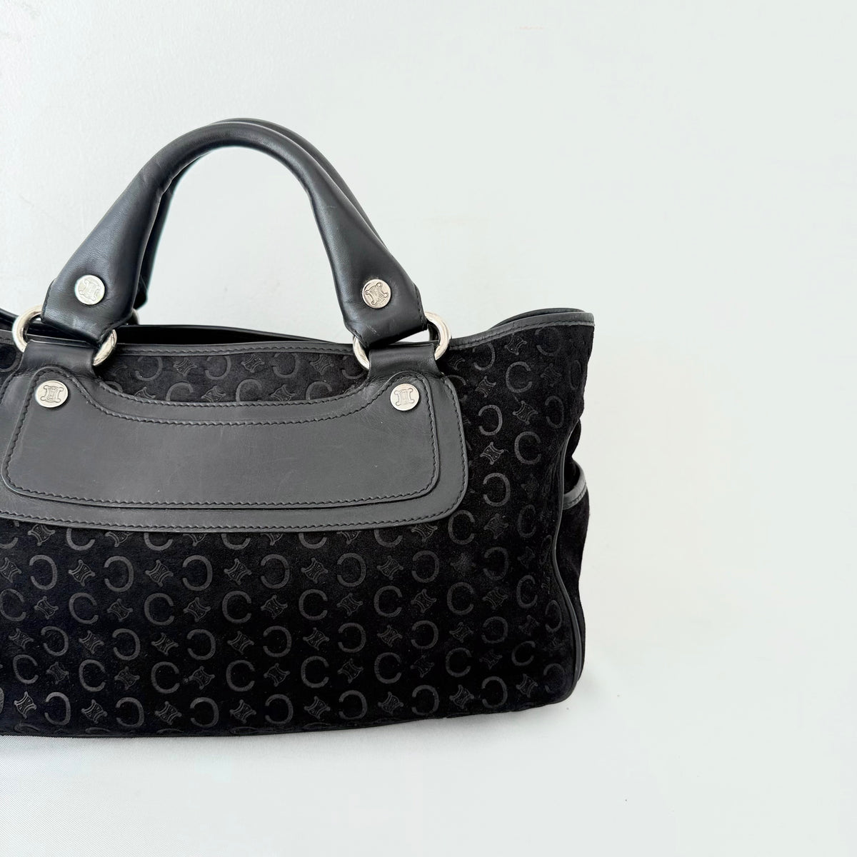 Celine 2000 C Macadam Suede Boogie handbag