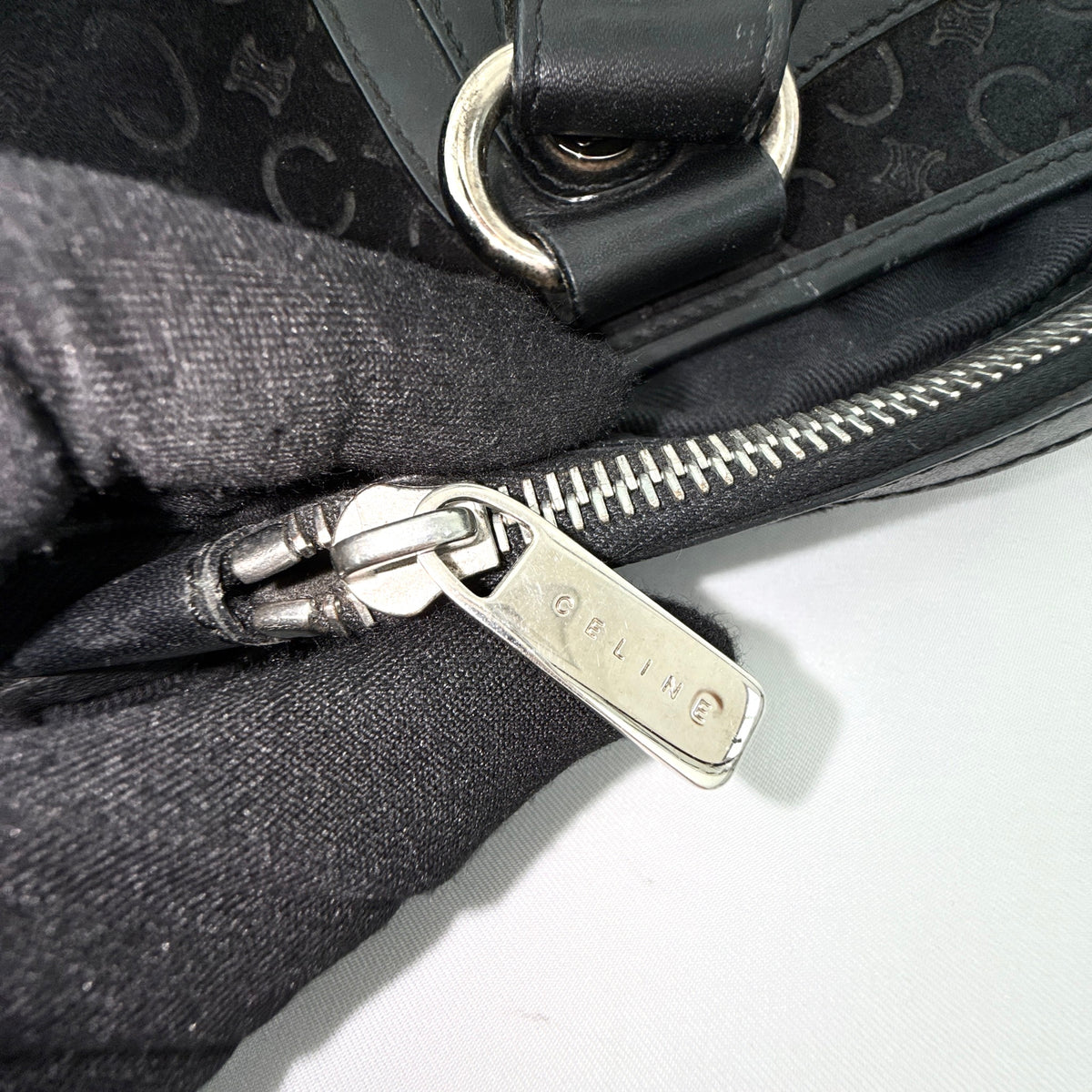 Celine 2000 C Macadam Suede Boogie handbag