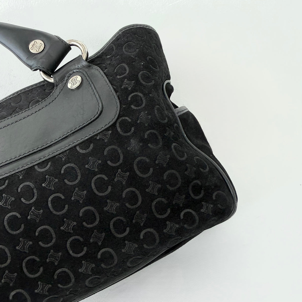 Celine 2000 C Macadam Suede Boogie handbag