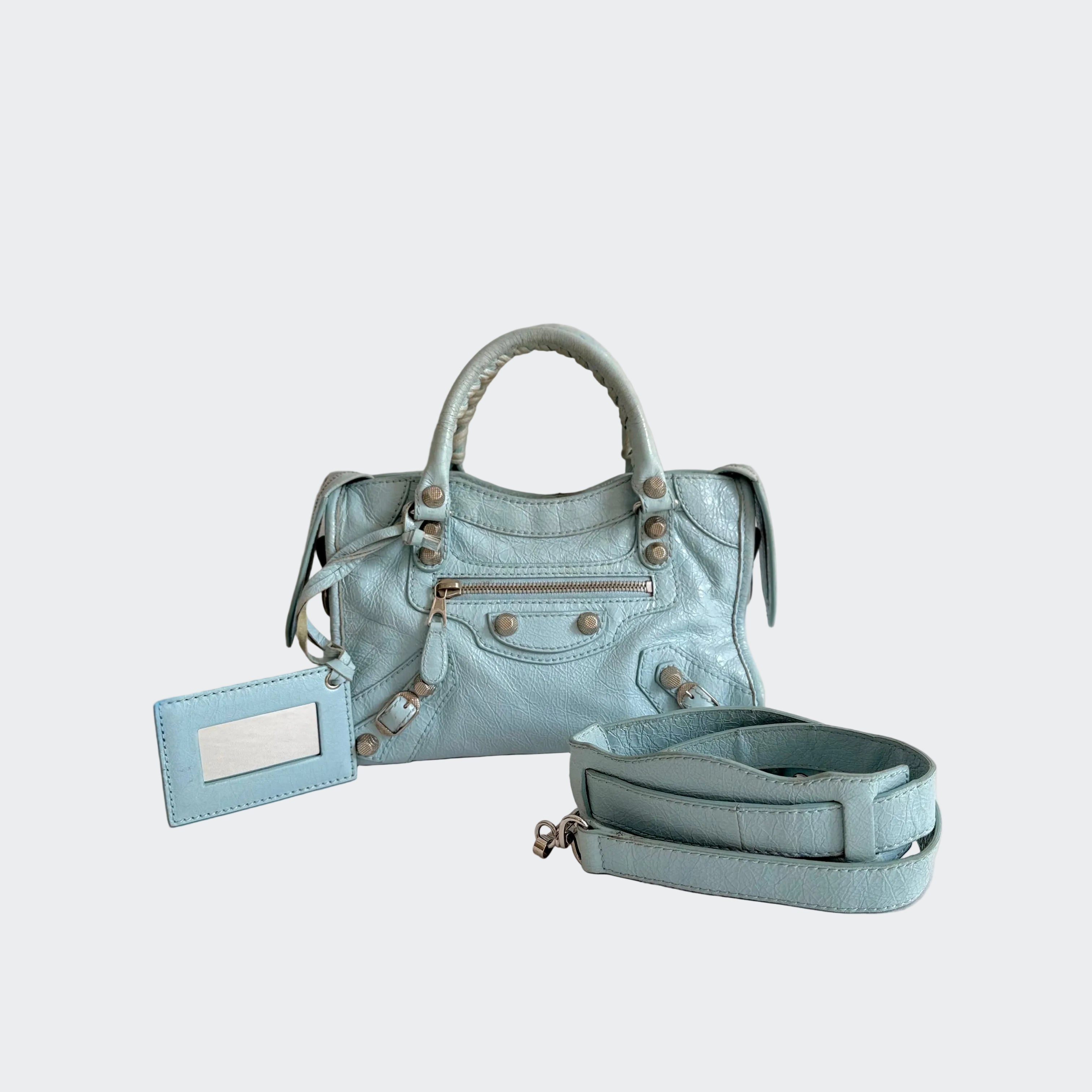 Balenciaga Le City Bag Mini in Cloudy Blue 