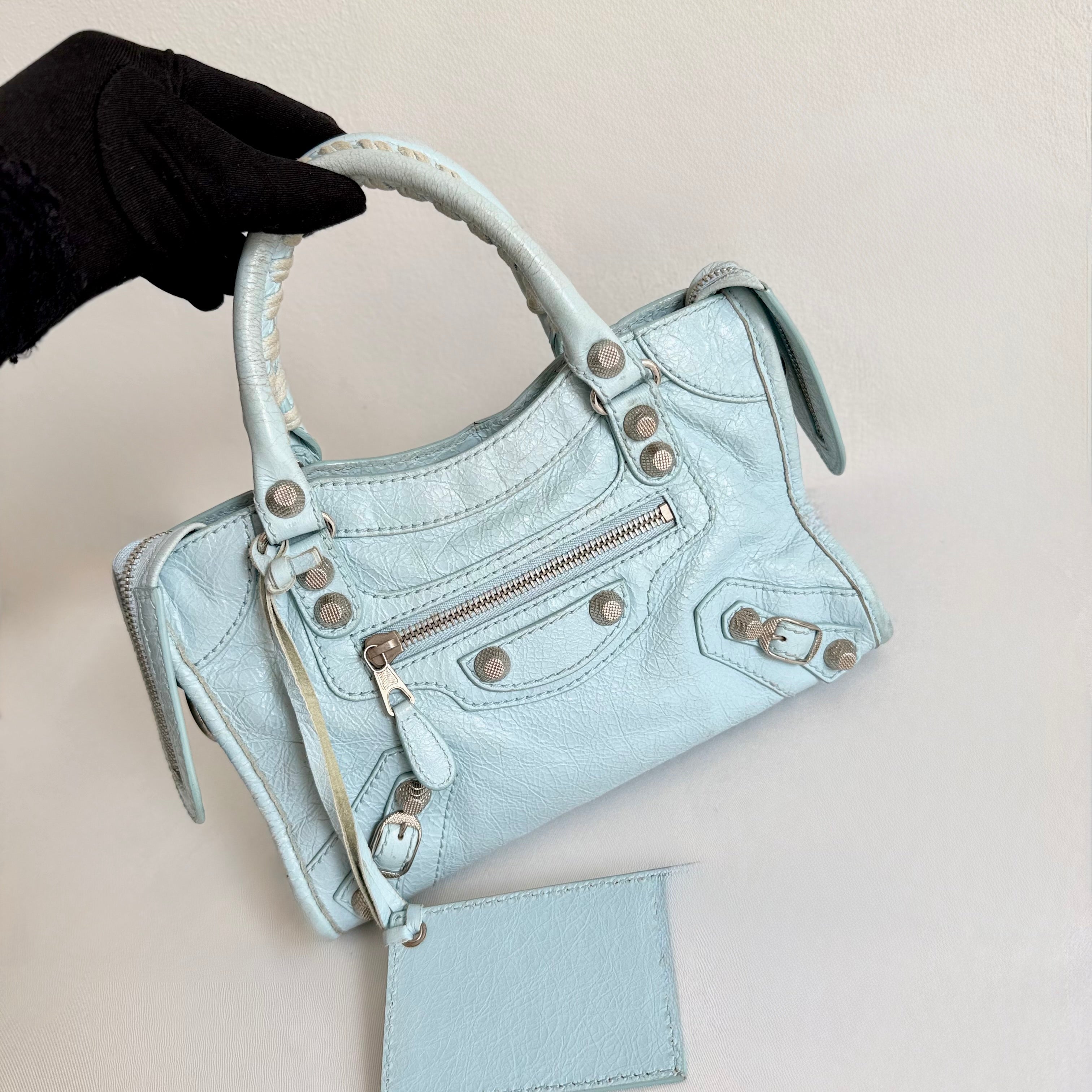 Balenciaga Le City Bag Mini in Cloudy Blue 
