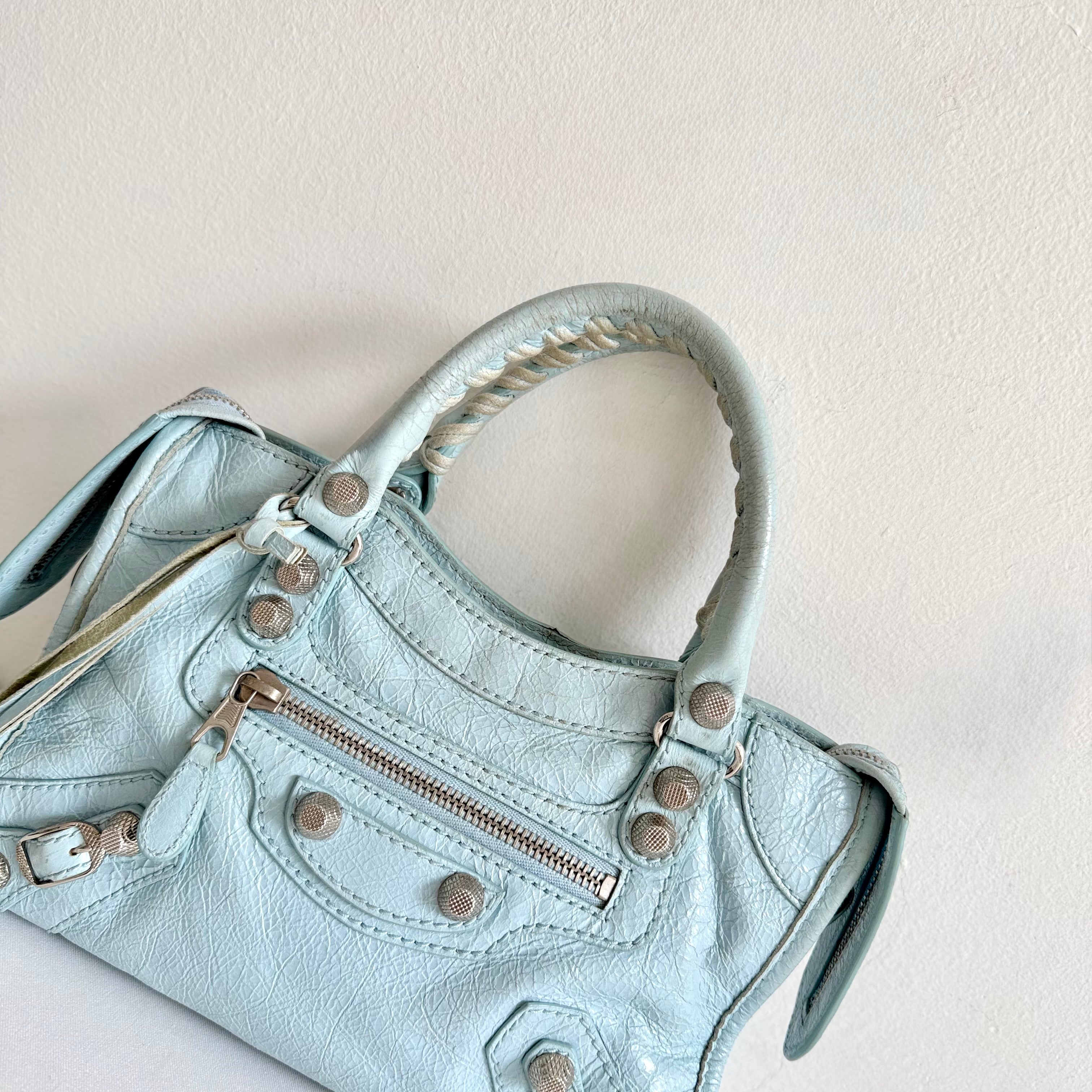Balenciaga Le City Bag Mini in Cloudy Blue 