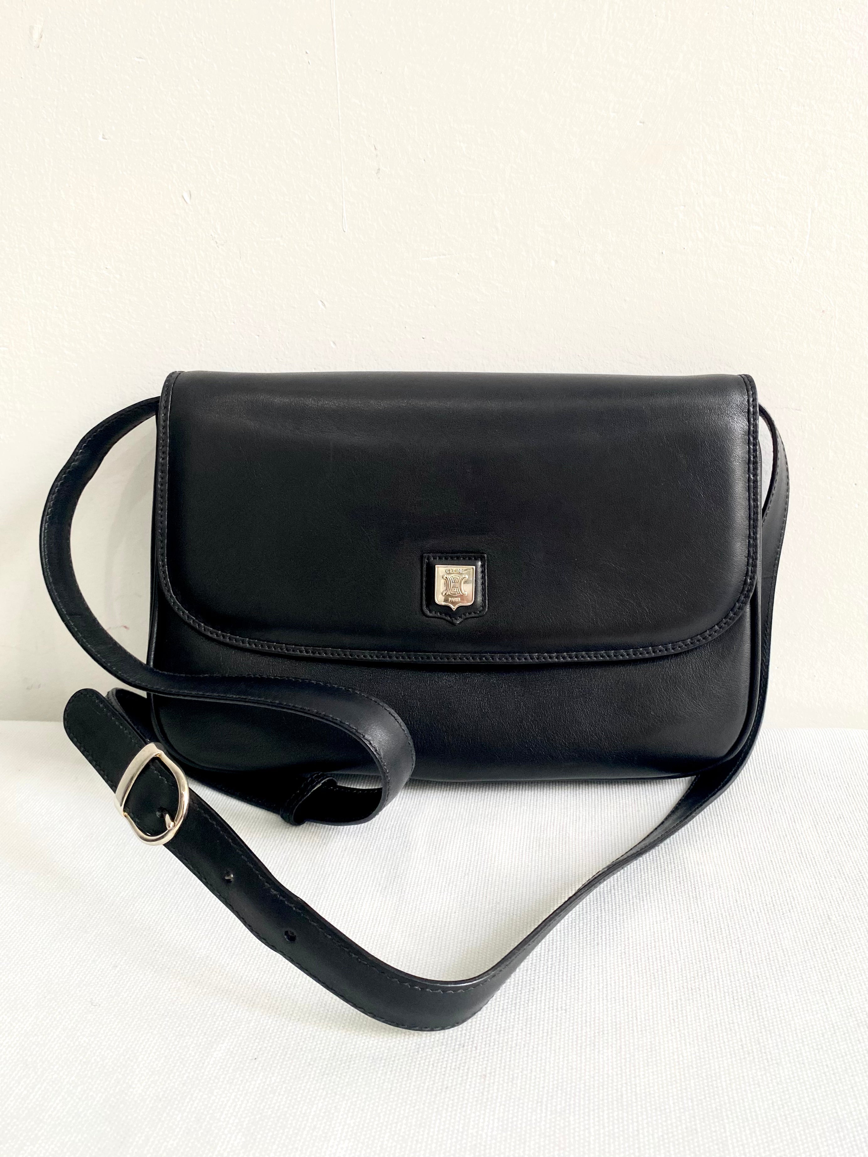 Celine Classic Black Leather Bag