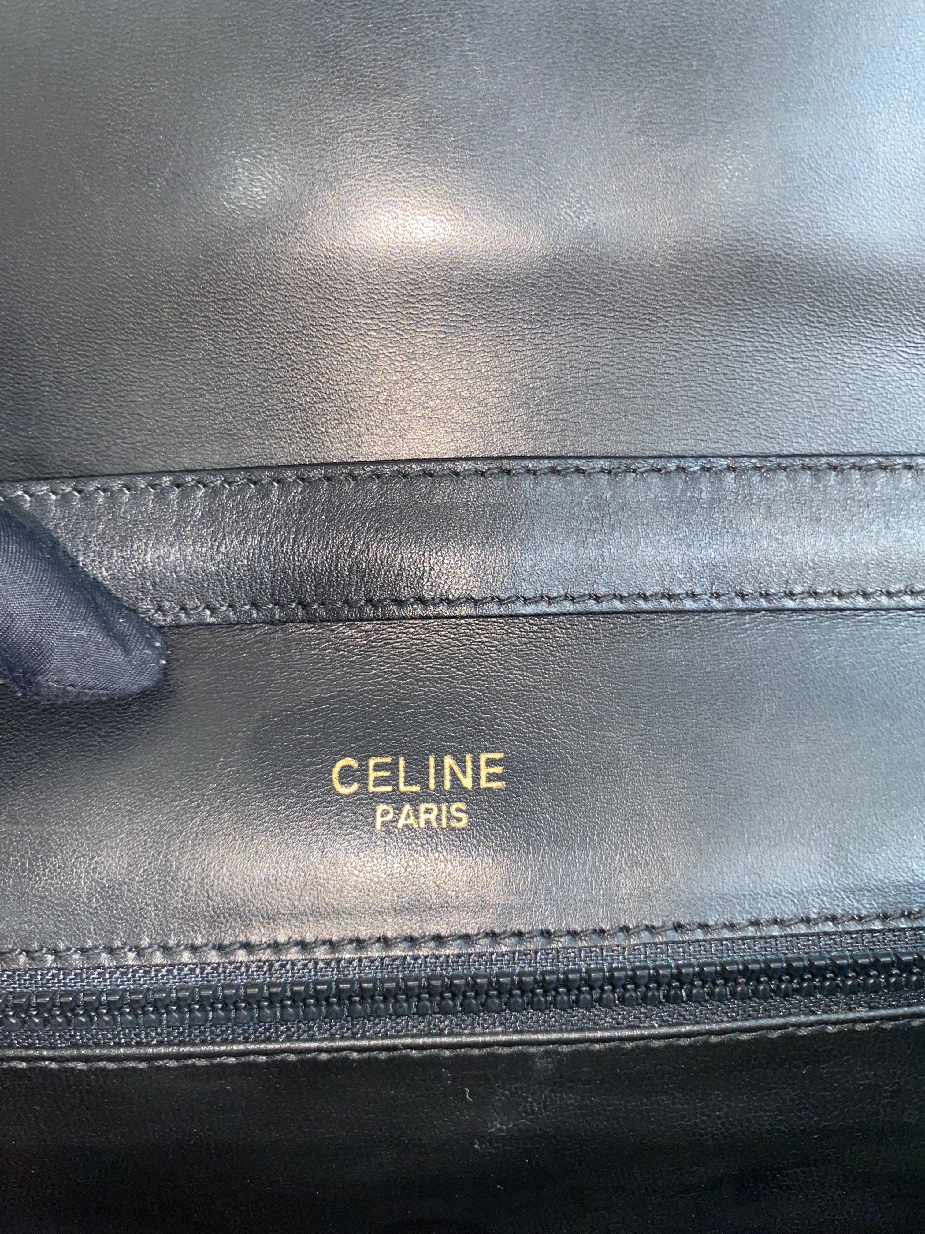 Celine Classic Black Leather Bag