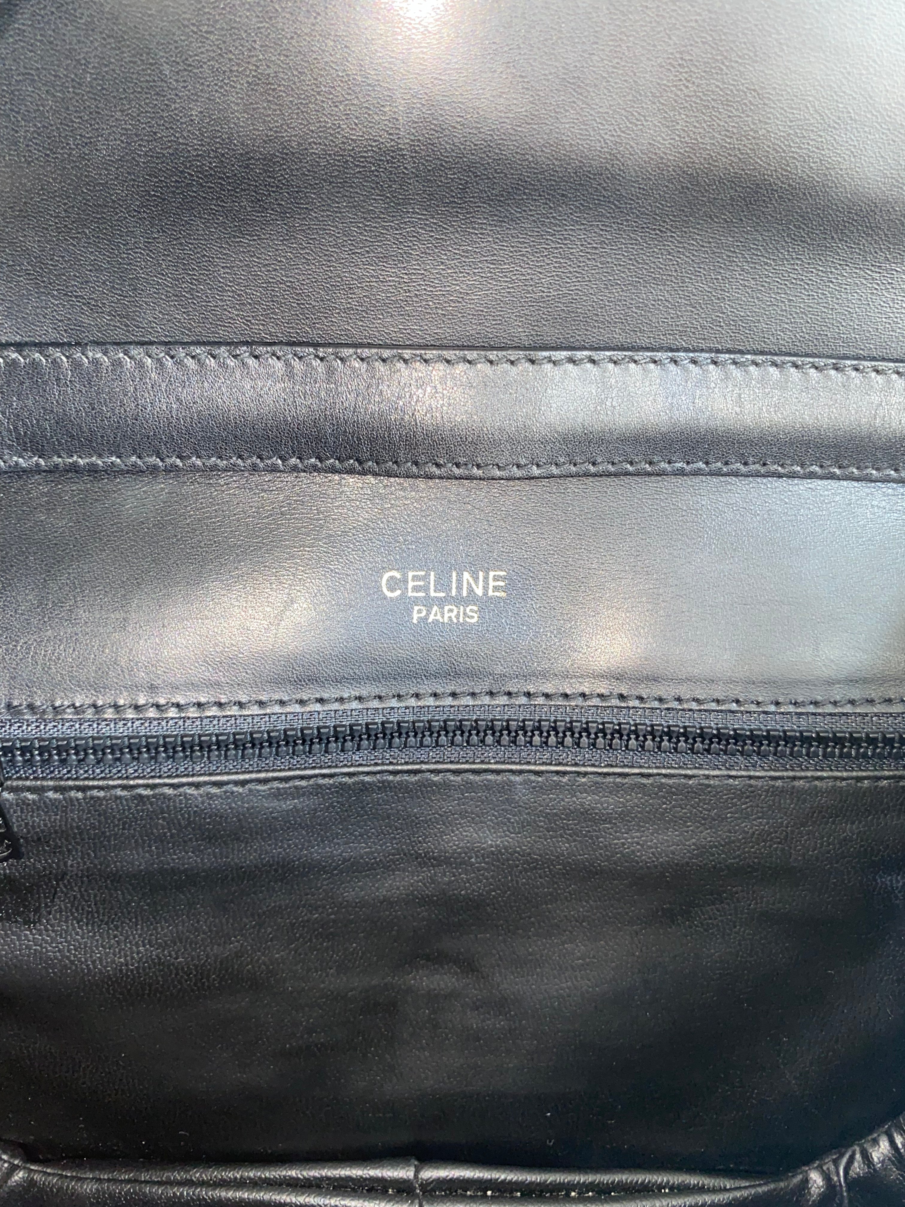 Celine Classic Black Leather Bag