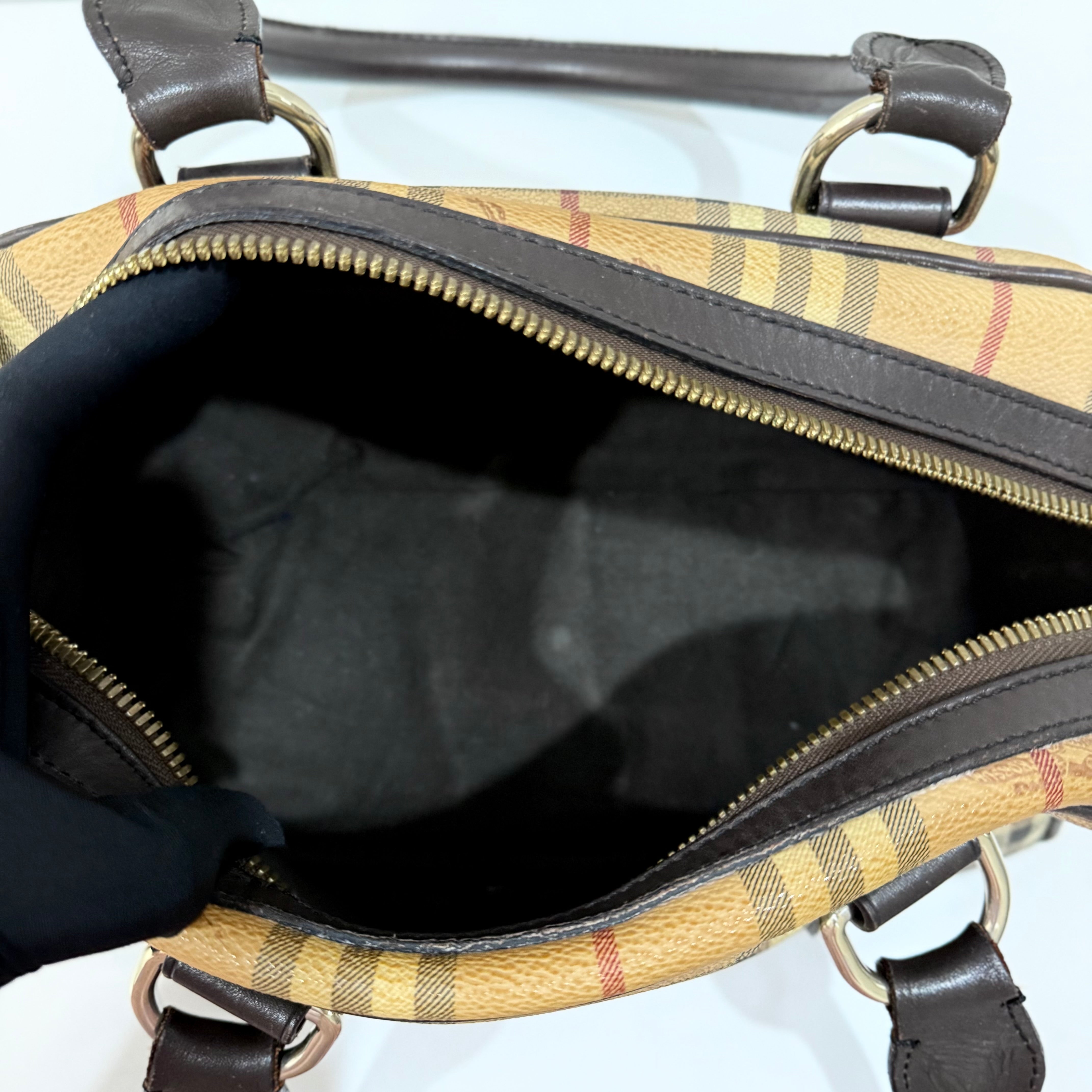Burberry Haymarket Boston Bowling Bag