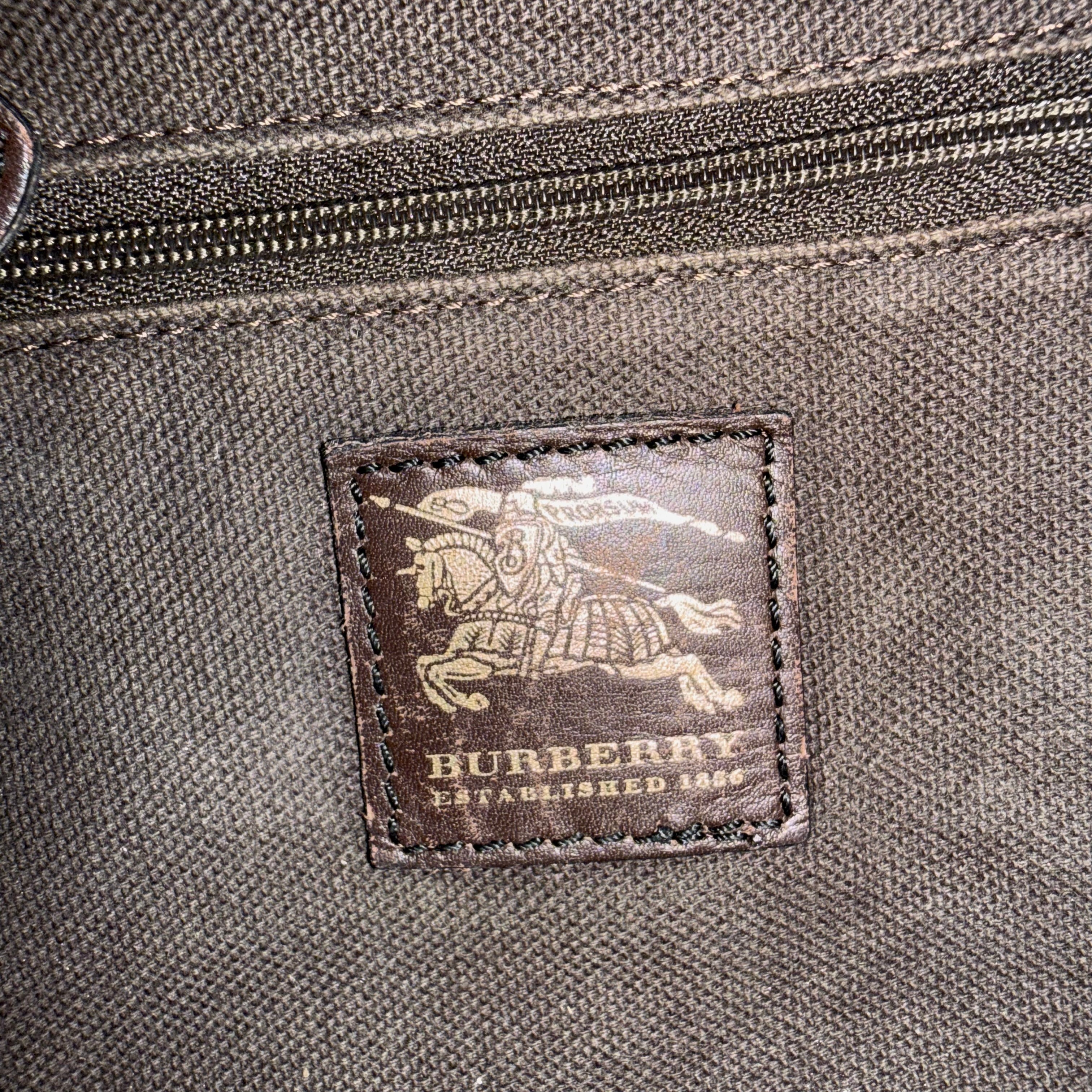 Burberry Haymarket Boston Bowling Bag