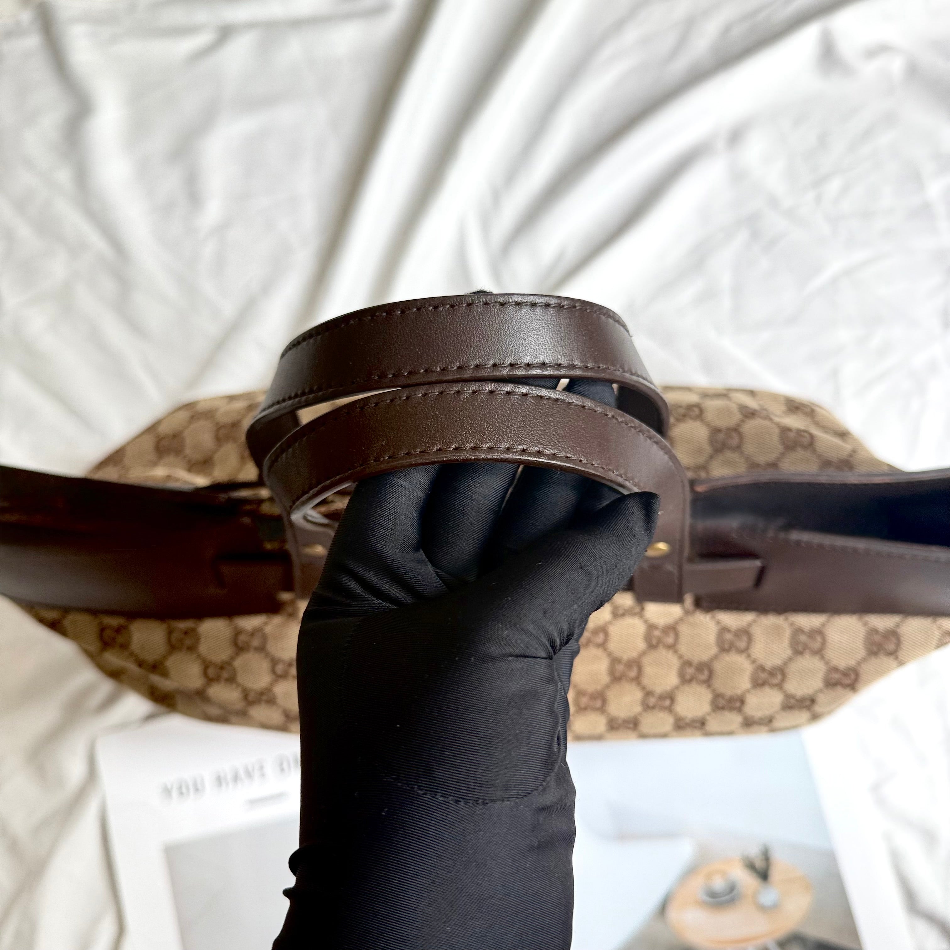 Gucci GG Canvas Leather Trim