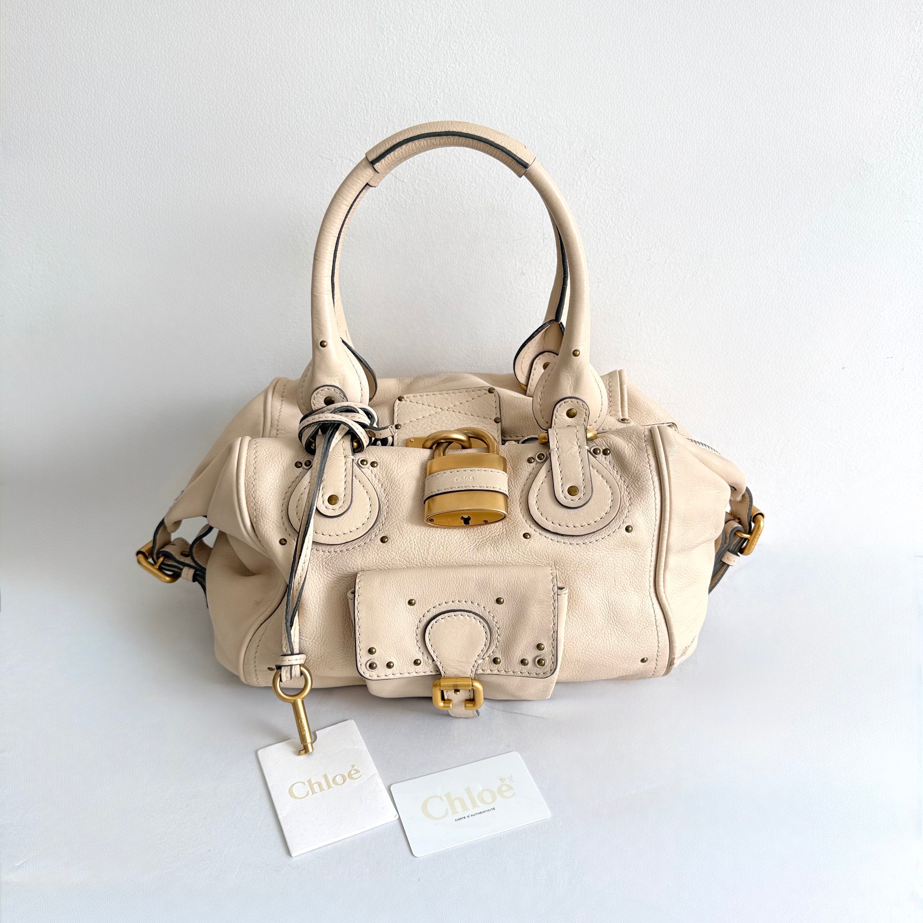 Chloe Paddington Ivory Shoulder Bag