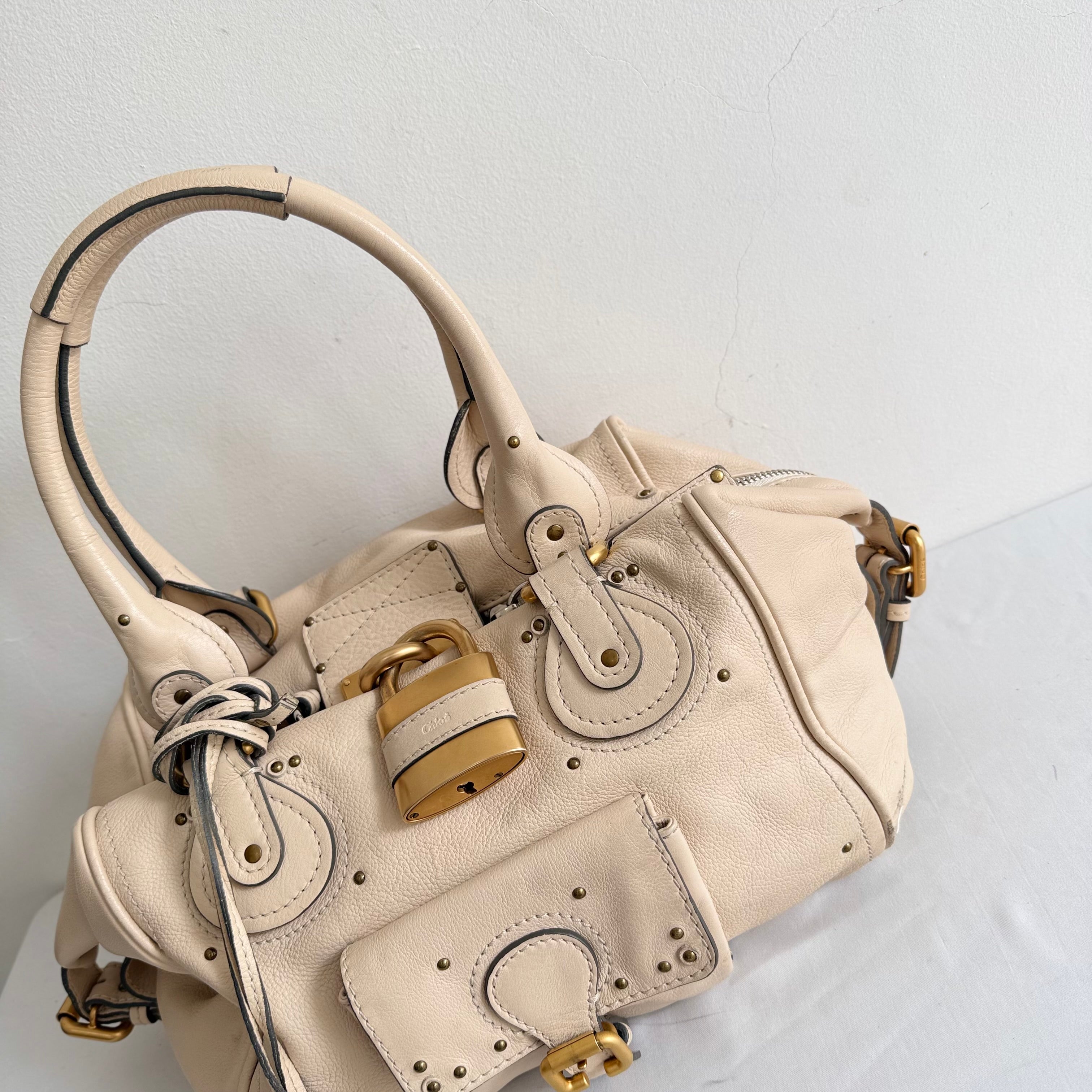 Chloe Paddington Ivory Shoulder Bag