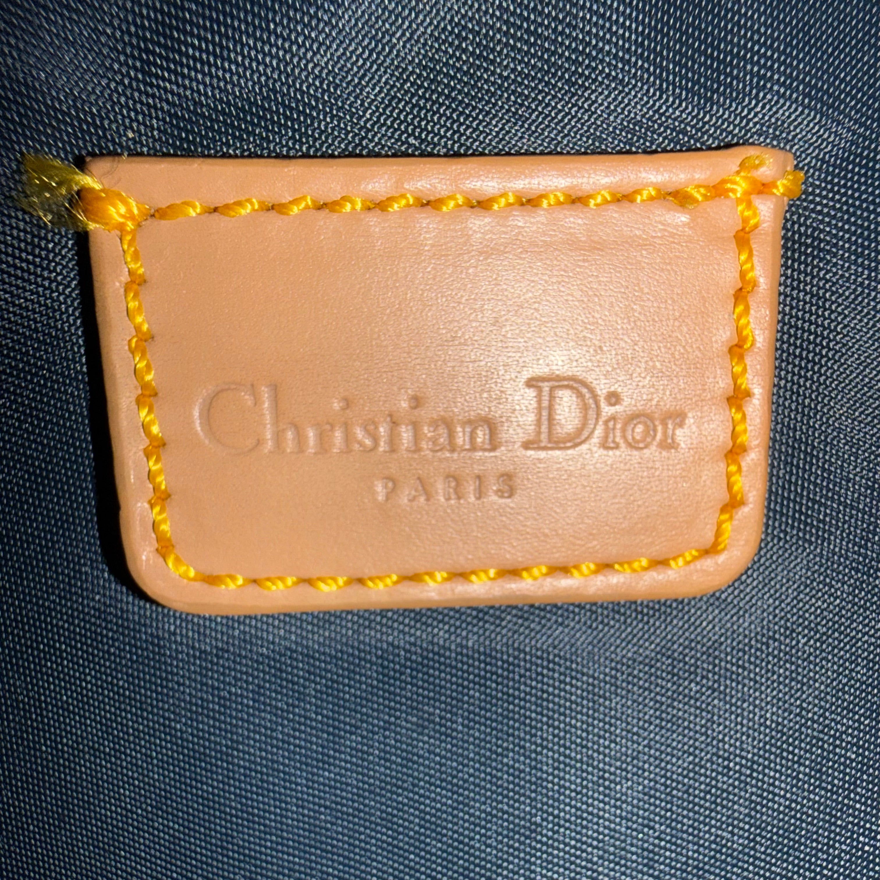 Christian Dior 2001 Blue Denim Saddle Bag