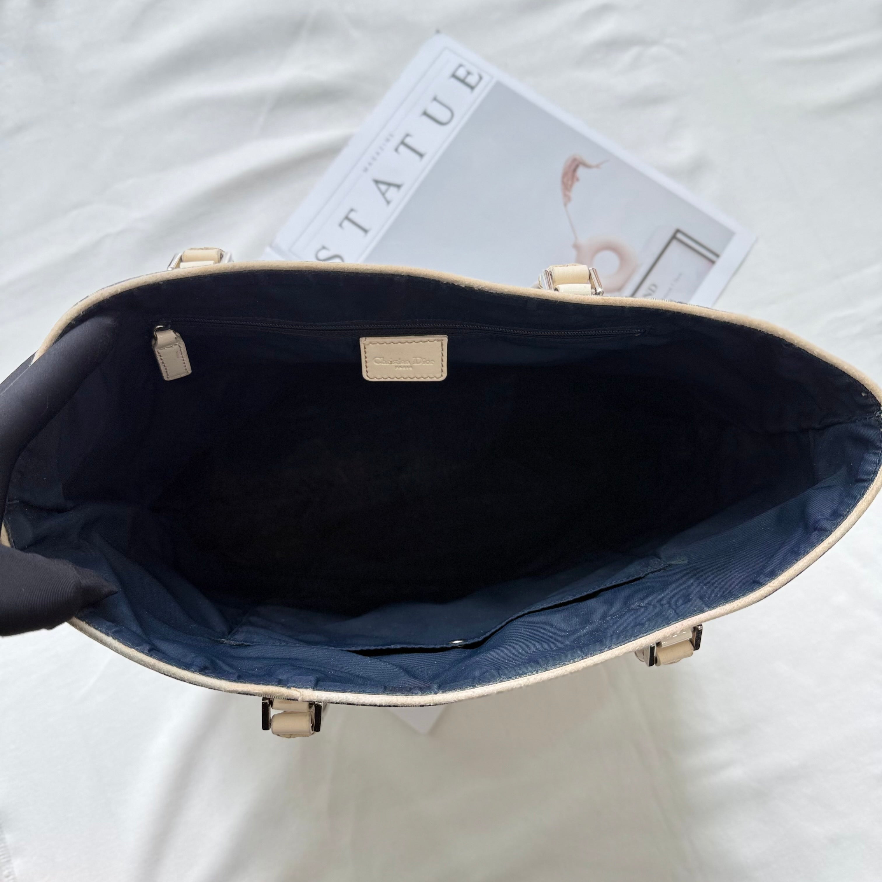 Christian Dior Monogram Trotter No. 1 Tote Bag Navy
