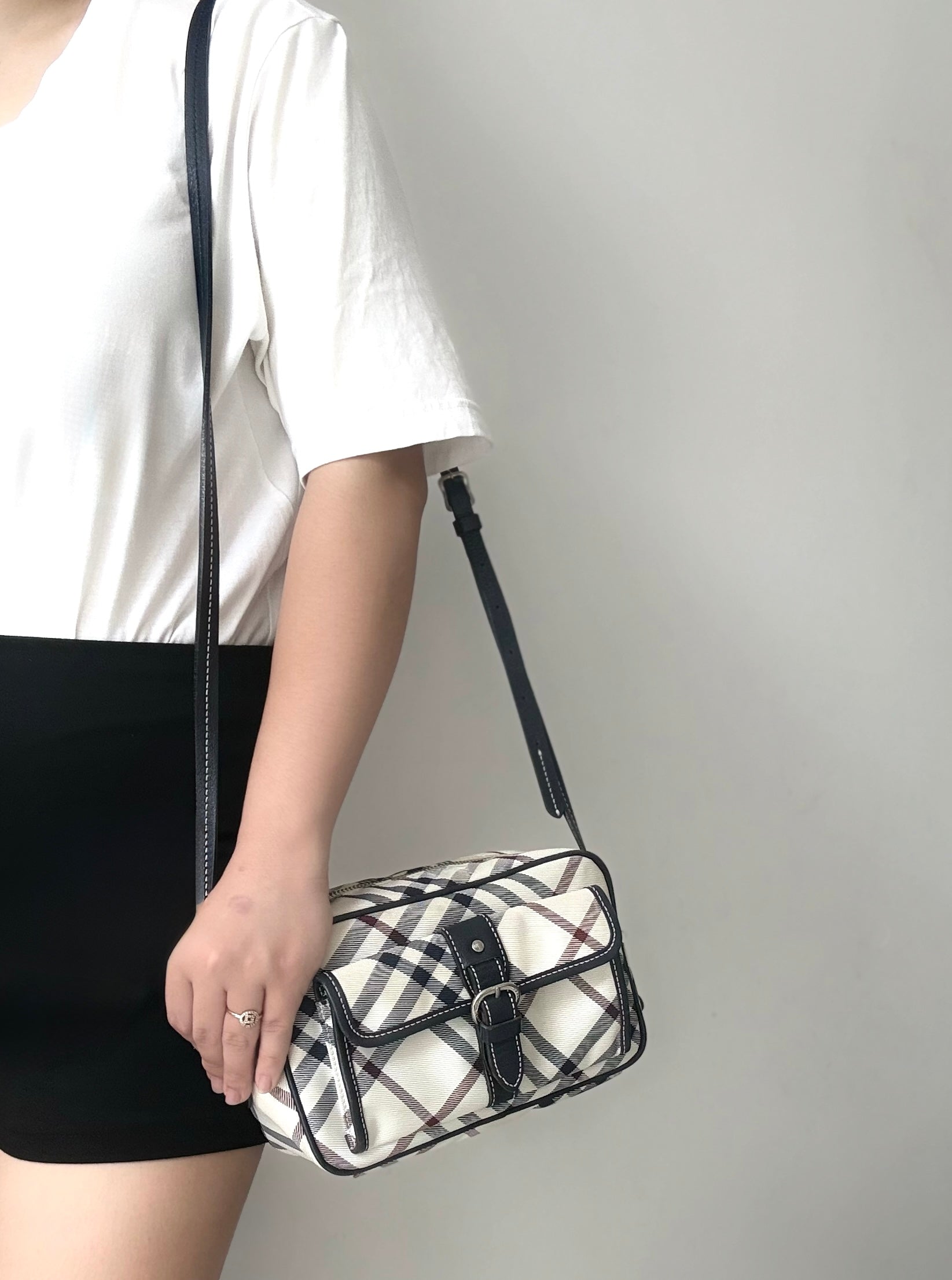 Burberry Blue Label Nova Check Crossbody Bag