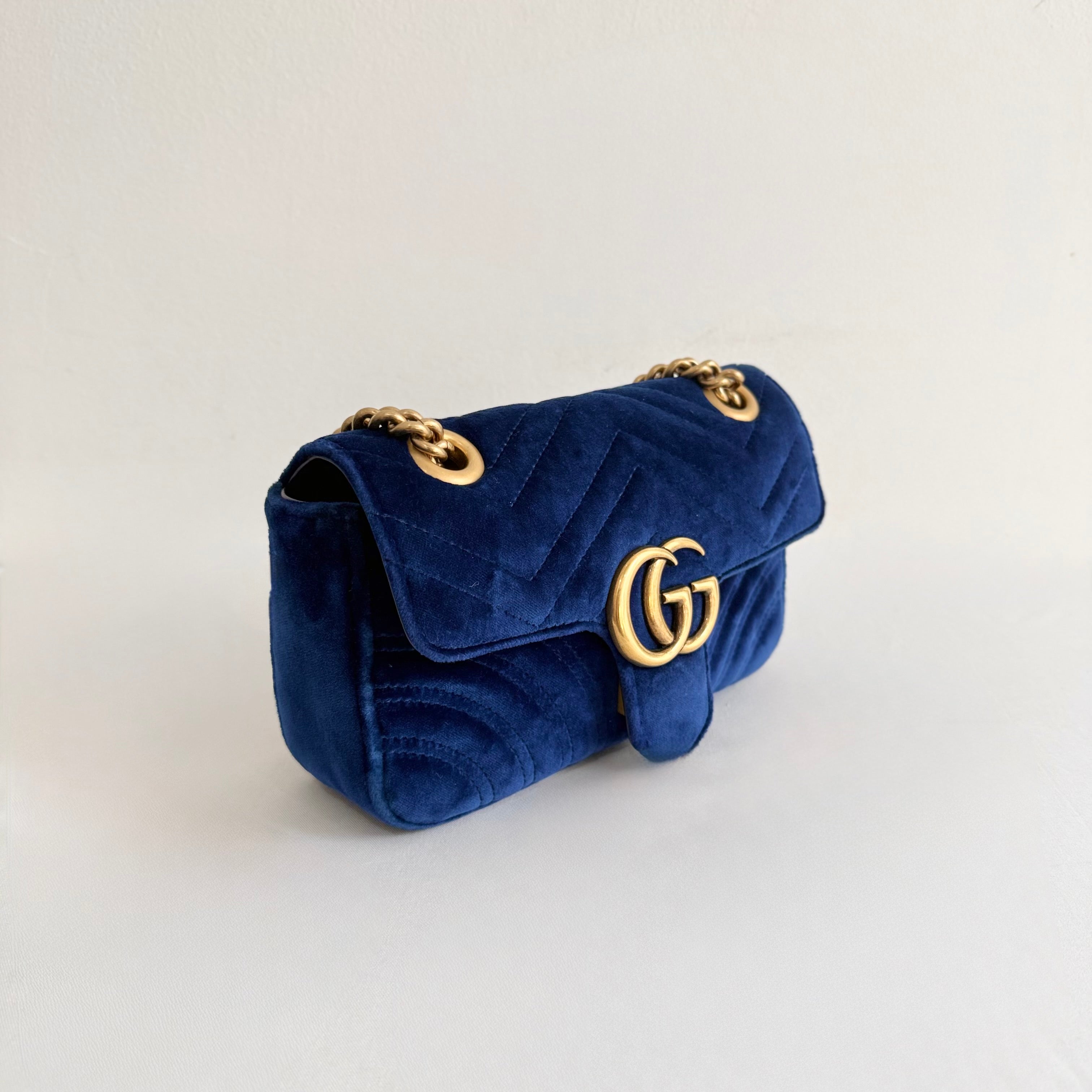 Gucci Marmont Velvet Small Shoulder Bag