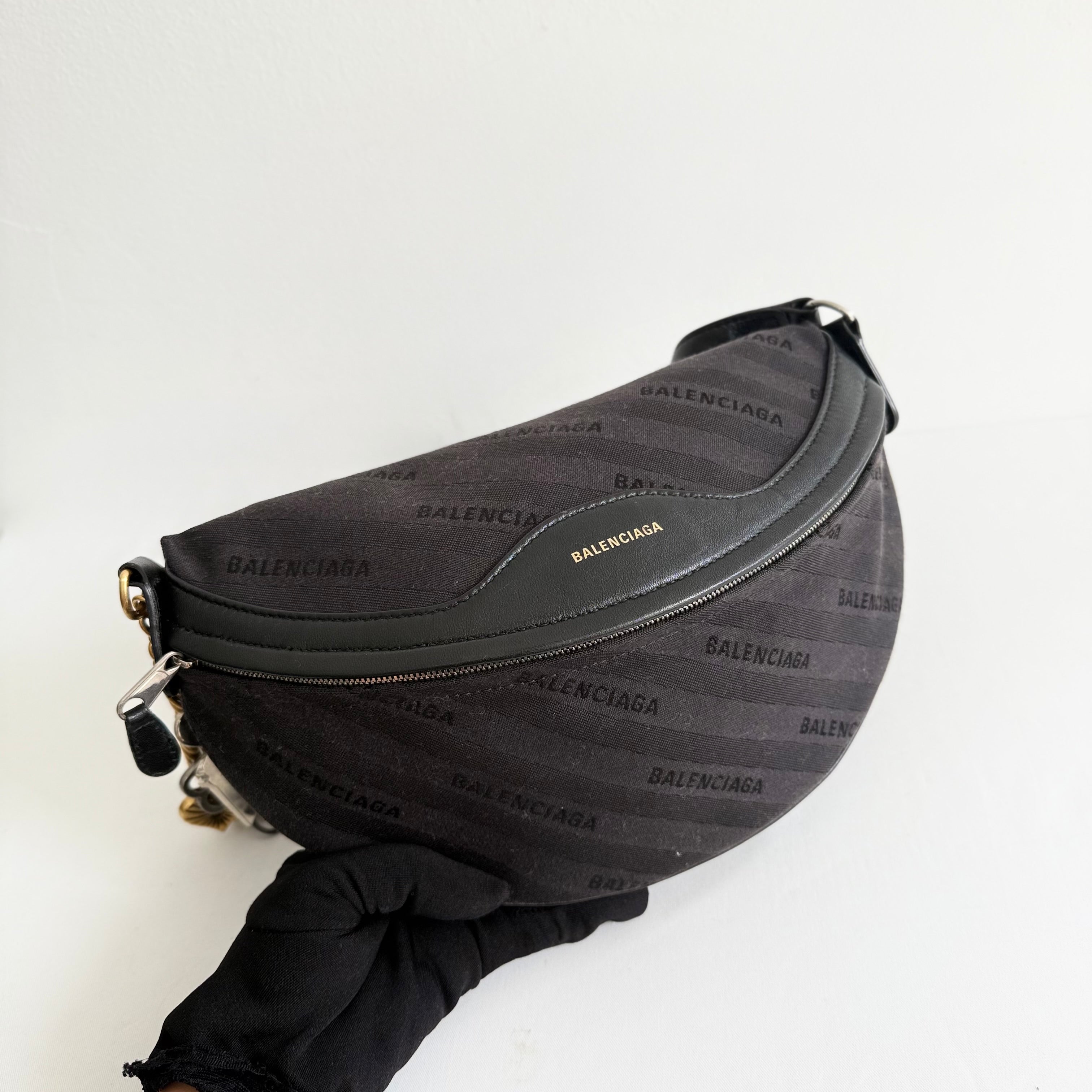 Balenciaga Black Souvenir Charm Bag 