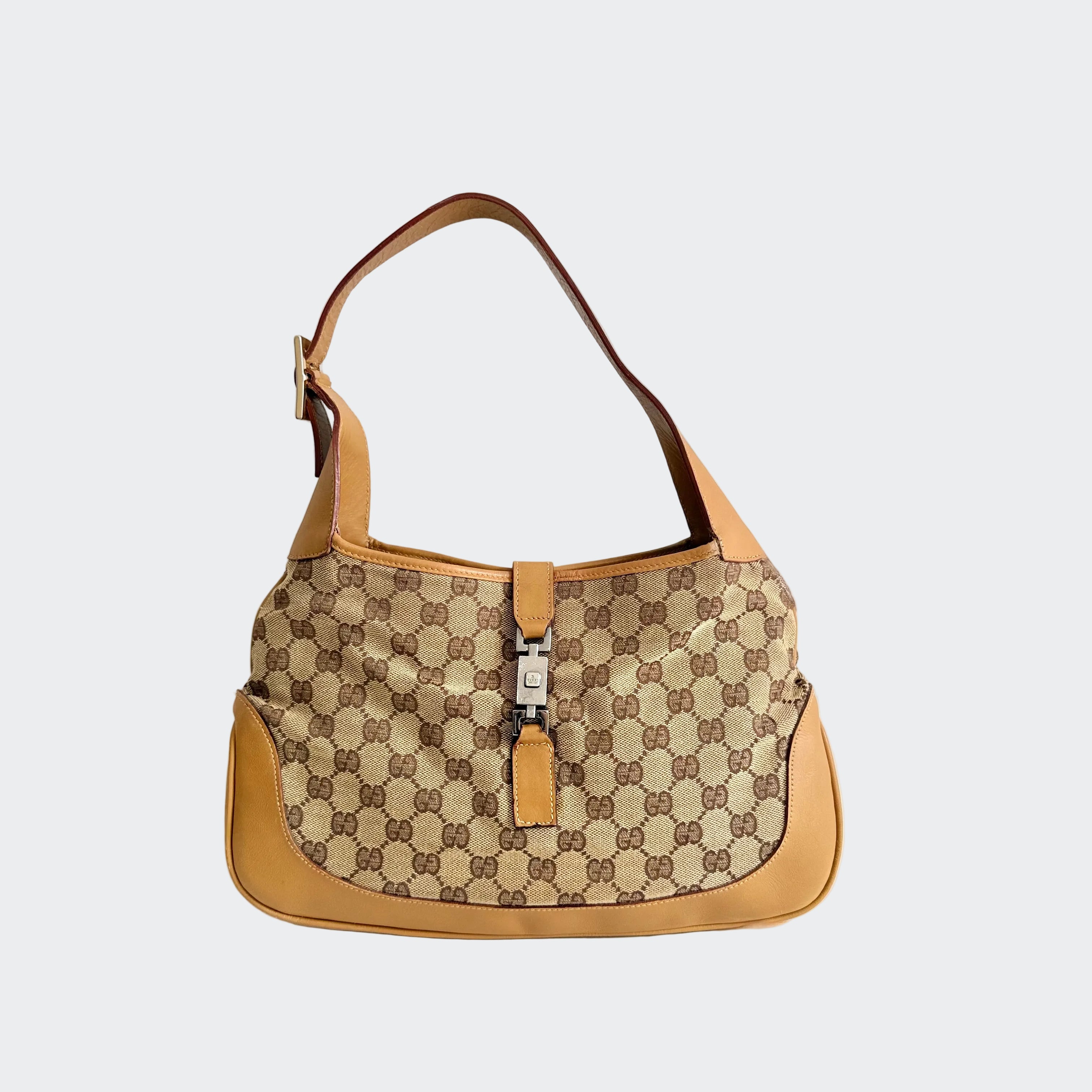 Gucci Jackie Bag - GG Beige Canvas
