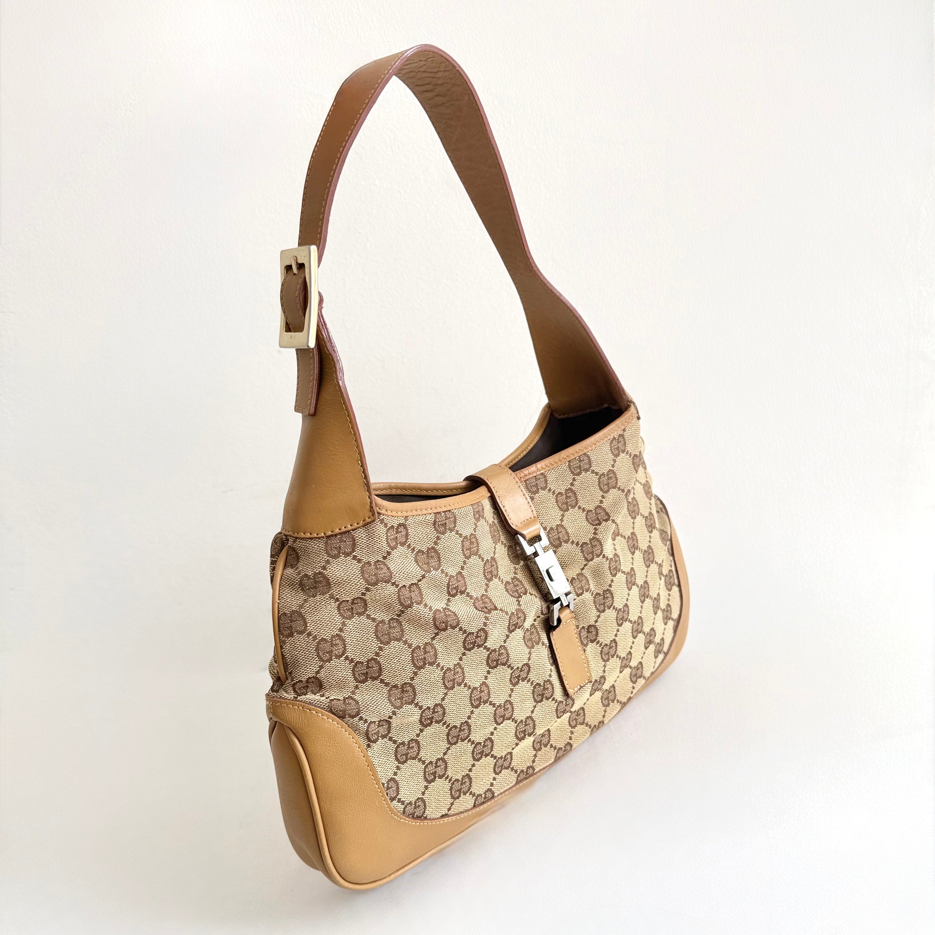 Gucci Jackie Bag - GG Beige Canvas