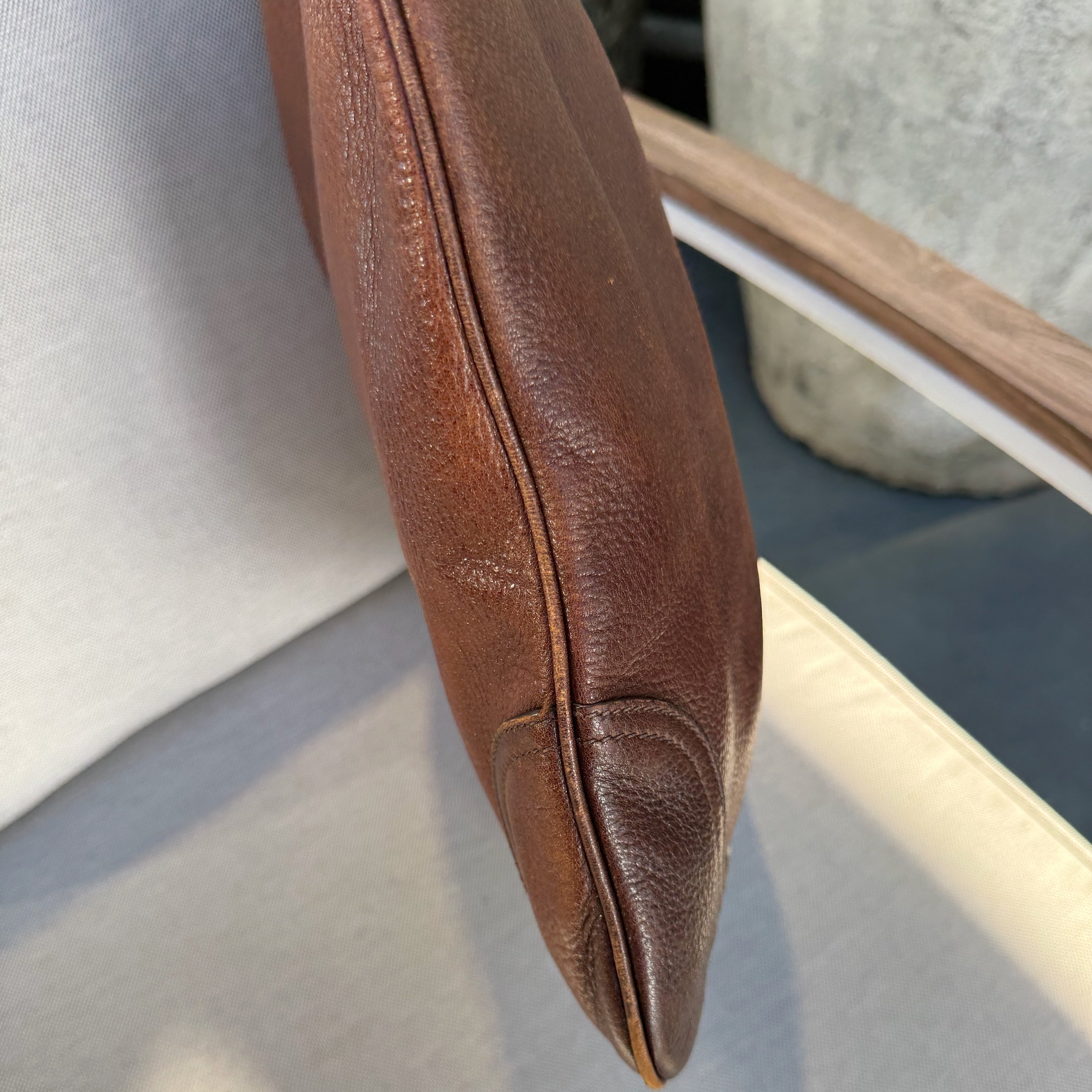 Prada Brown Cervo Antik Shopping Tote Cammello