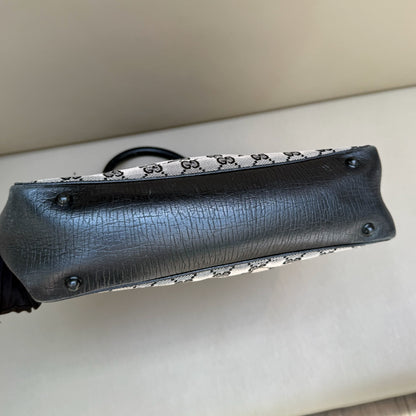 Gucci GG Canvas Bamboo Handle Tote Bag