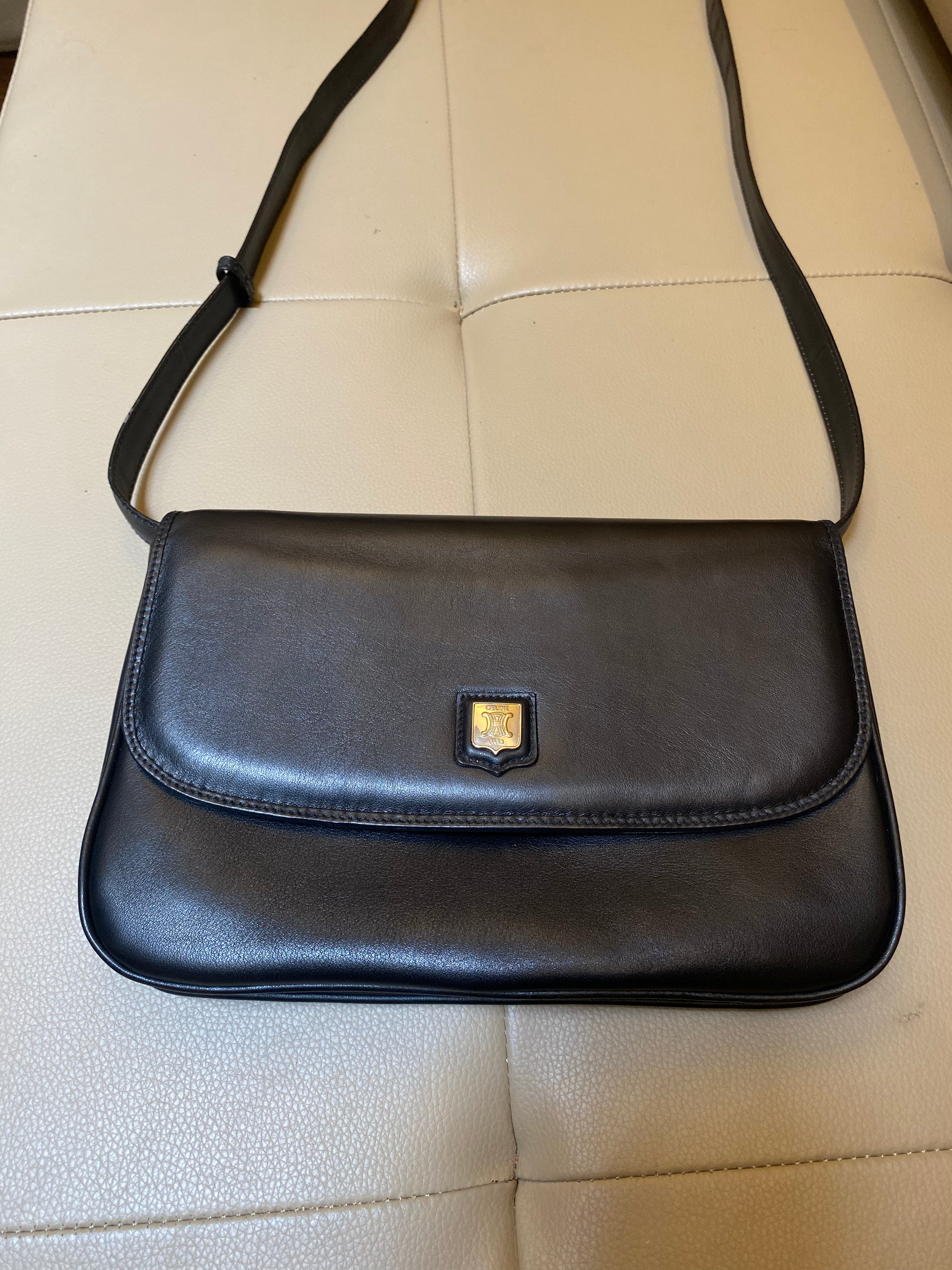 Celine Classic Black Leather Bag