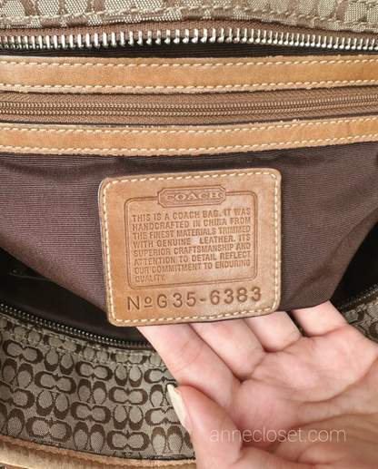Coach Soho Signature Four Buckle Strap Hobo