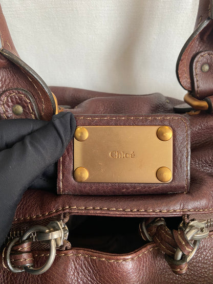 Chloé Dark Brown Leather Paddington Satchel