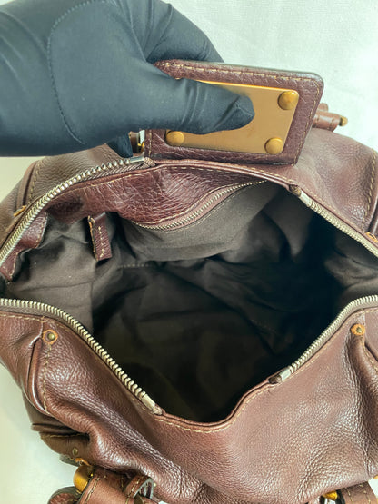 Chloé Dark Brown Leather Paddington Satchel