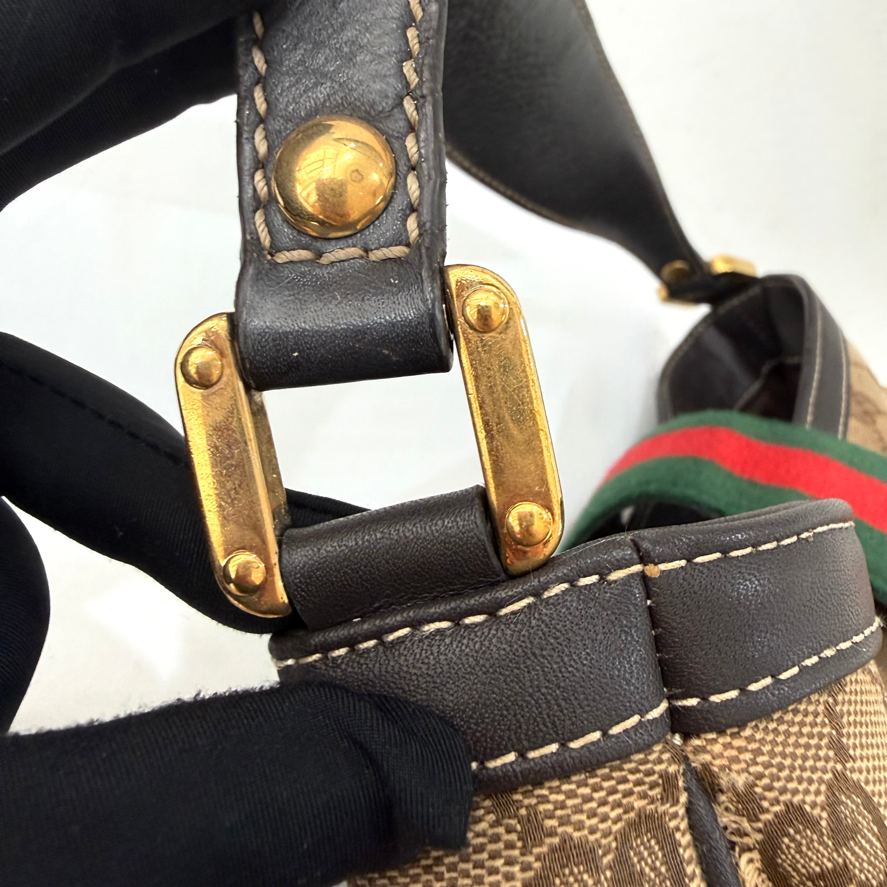 Gucci GG Canvas New Ladies Web Hobo